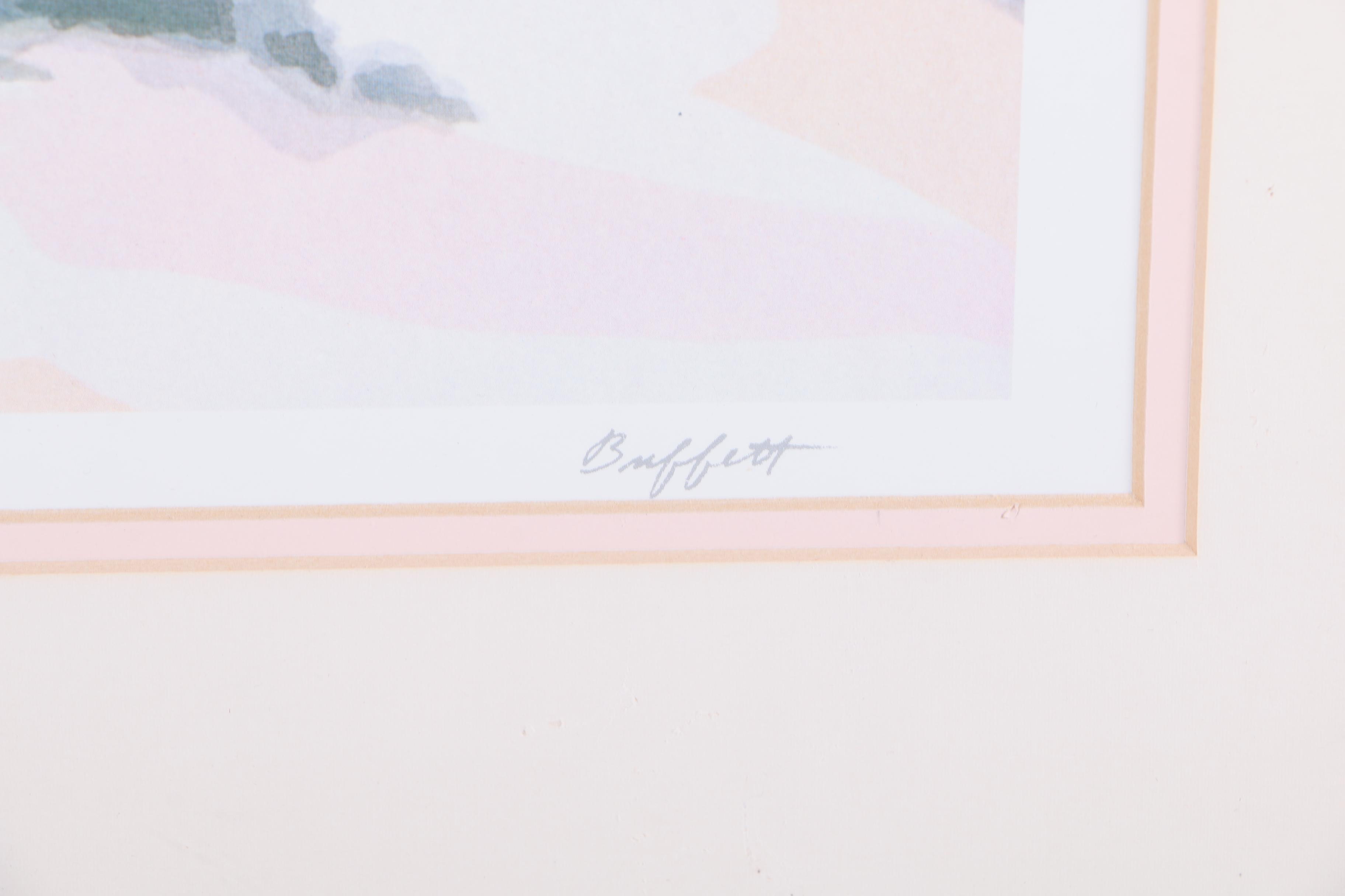 Offset Lithograph After William Buffett "Santa Catalina"