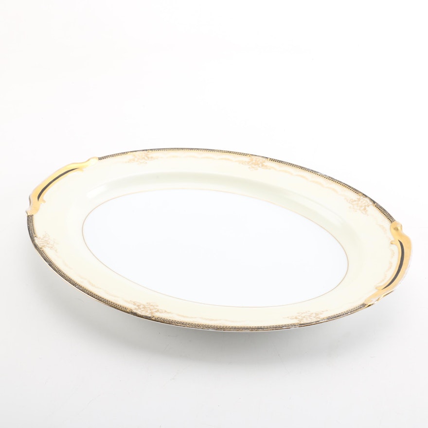 Noritake "Valiere" Oval Porcelain Serving Platter