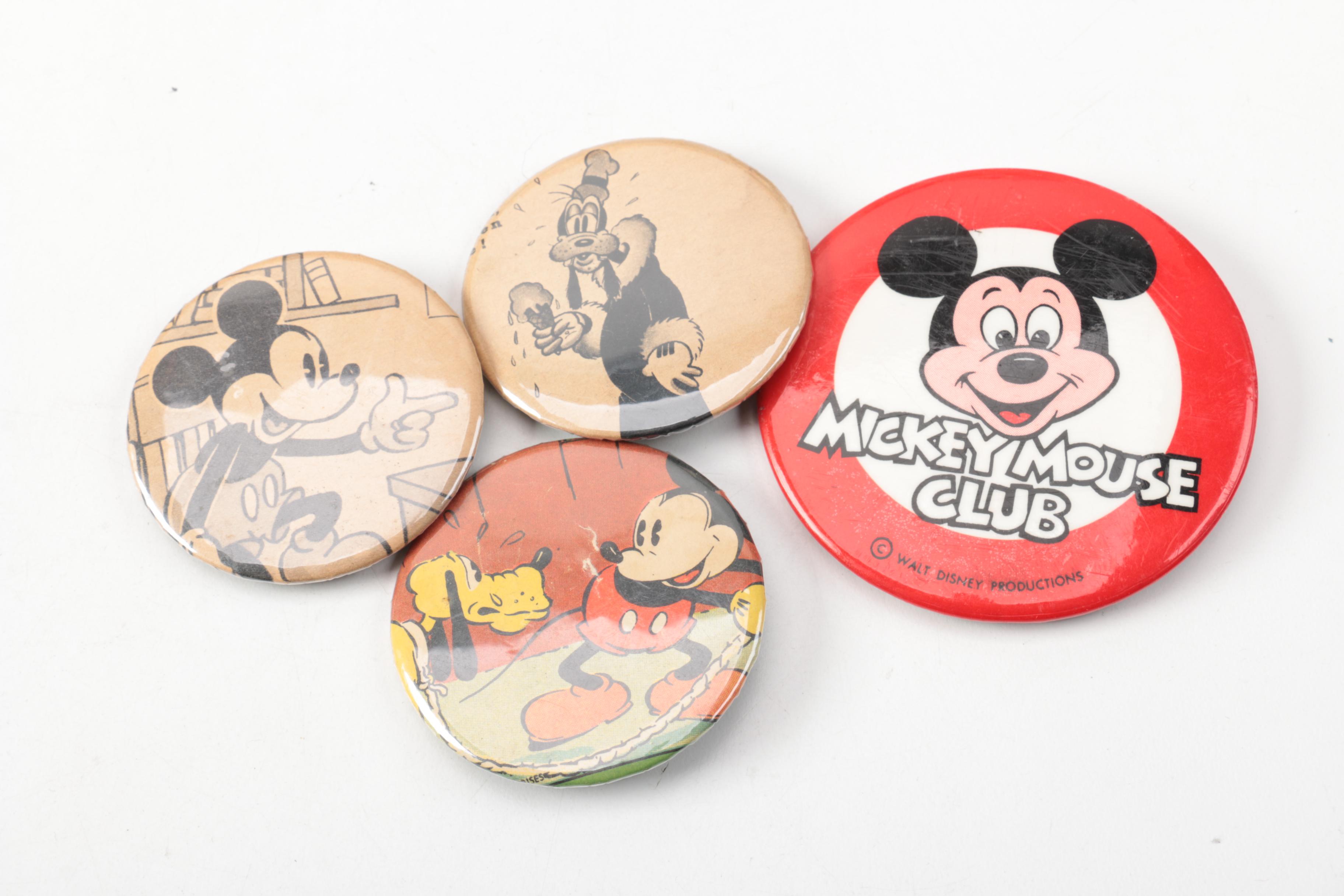 Disney Kitchenalia, Pinback Buttons and More