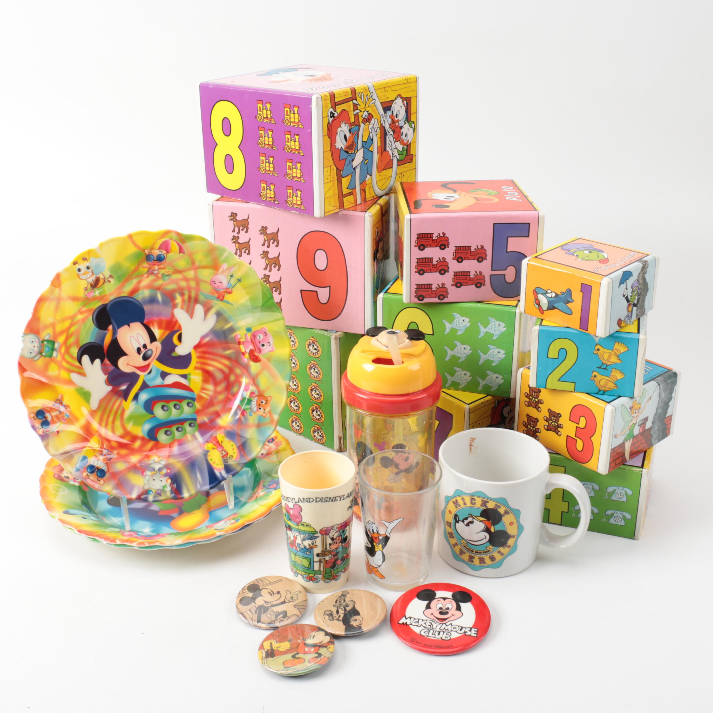 Disney Kitchenalia, Pinback Buttons and More