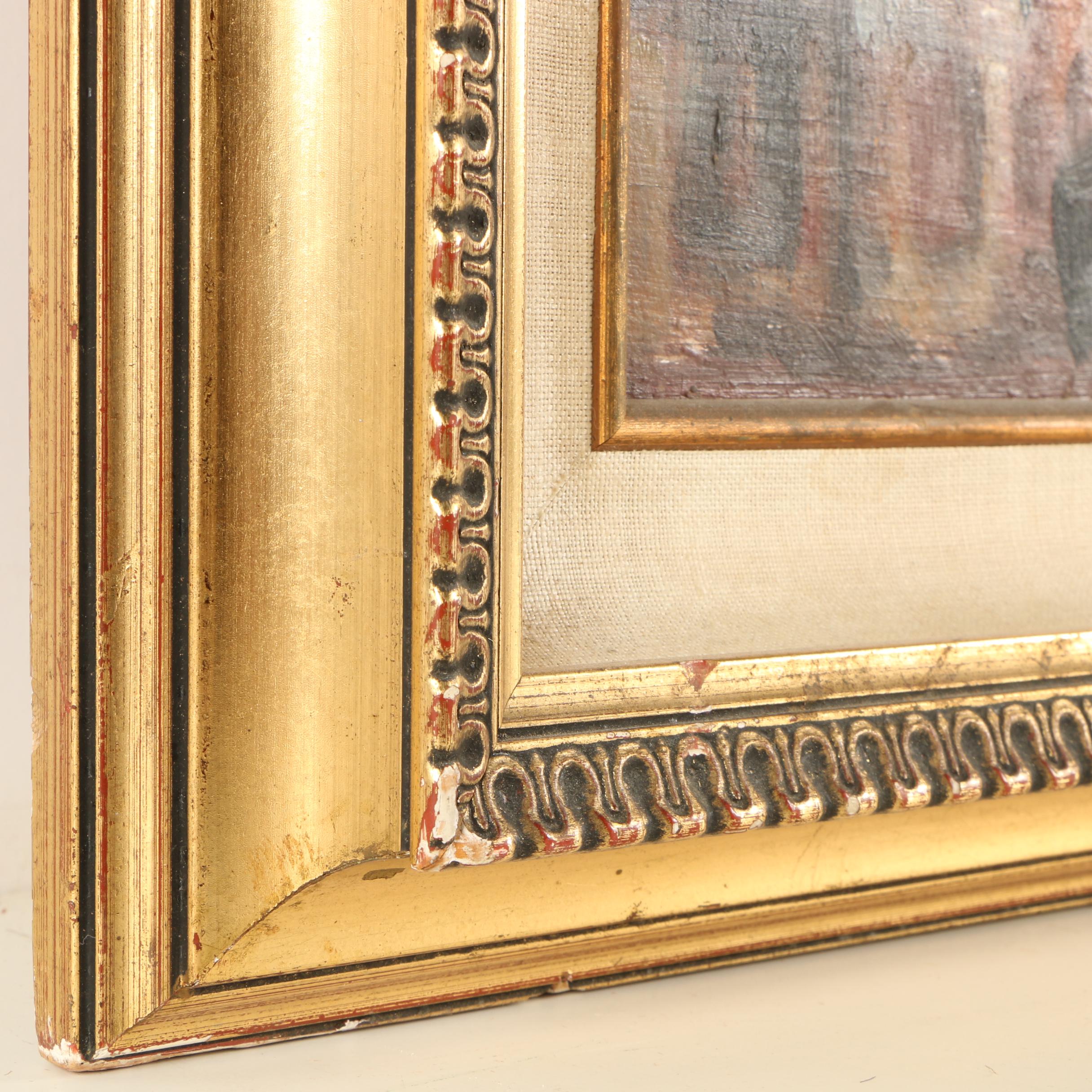 Paul Darrow 1950's Oil Painting "Totemic Symbols"