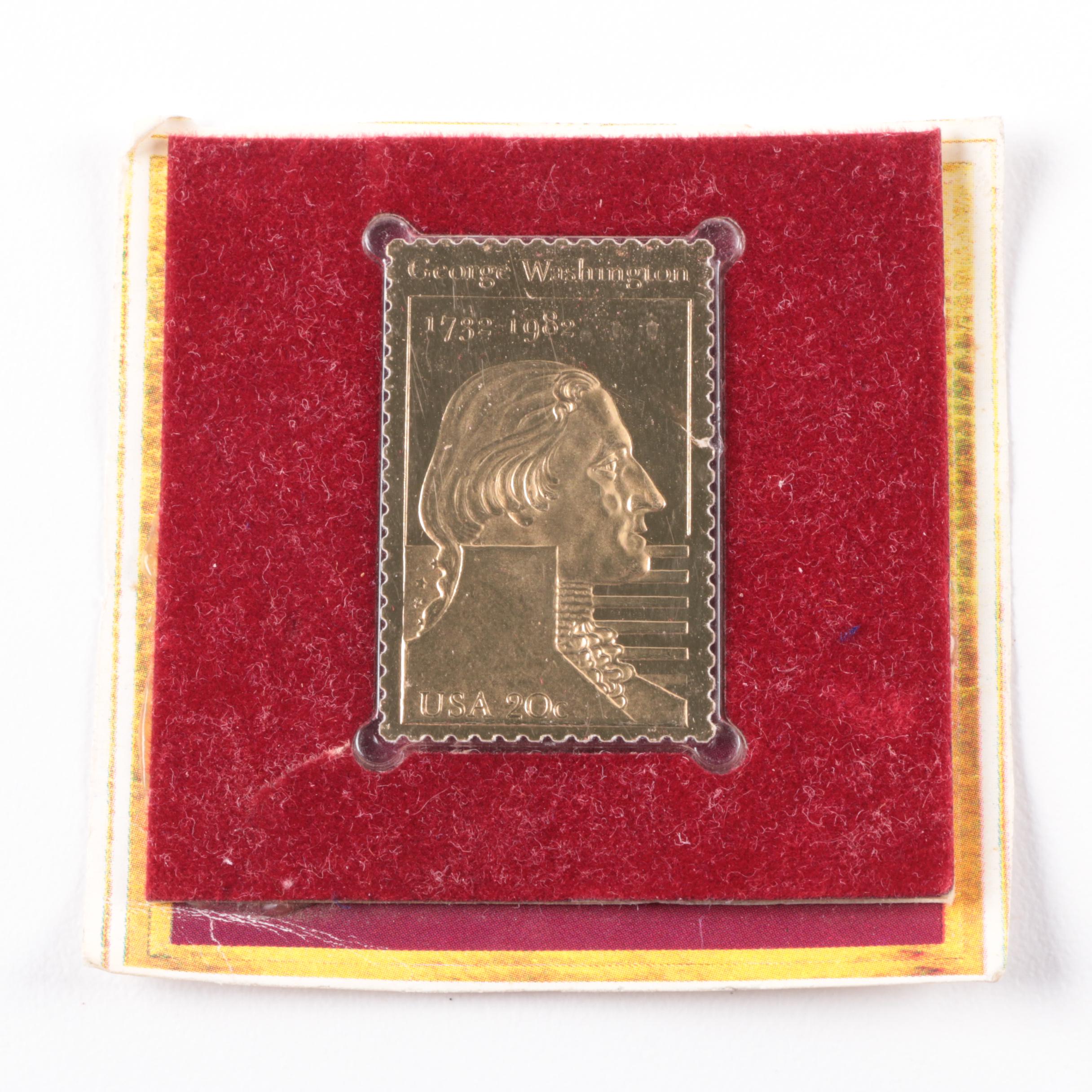 Commemorative Medallions and Stamp