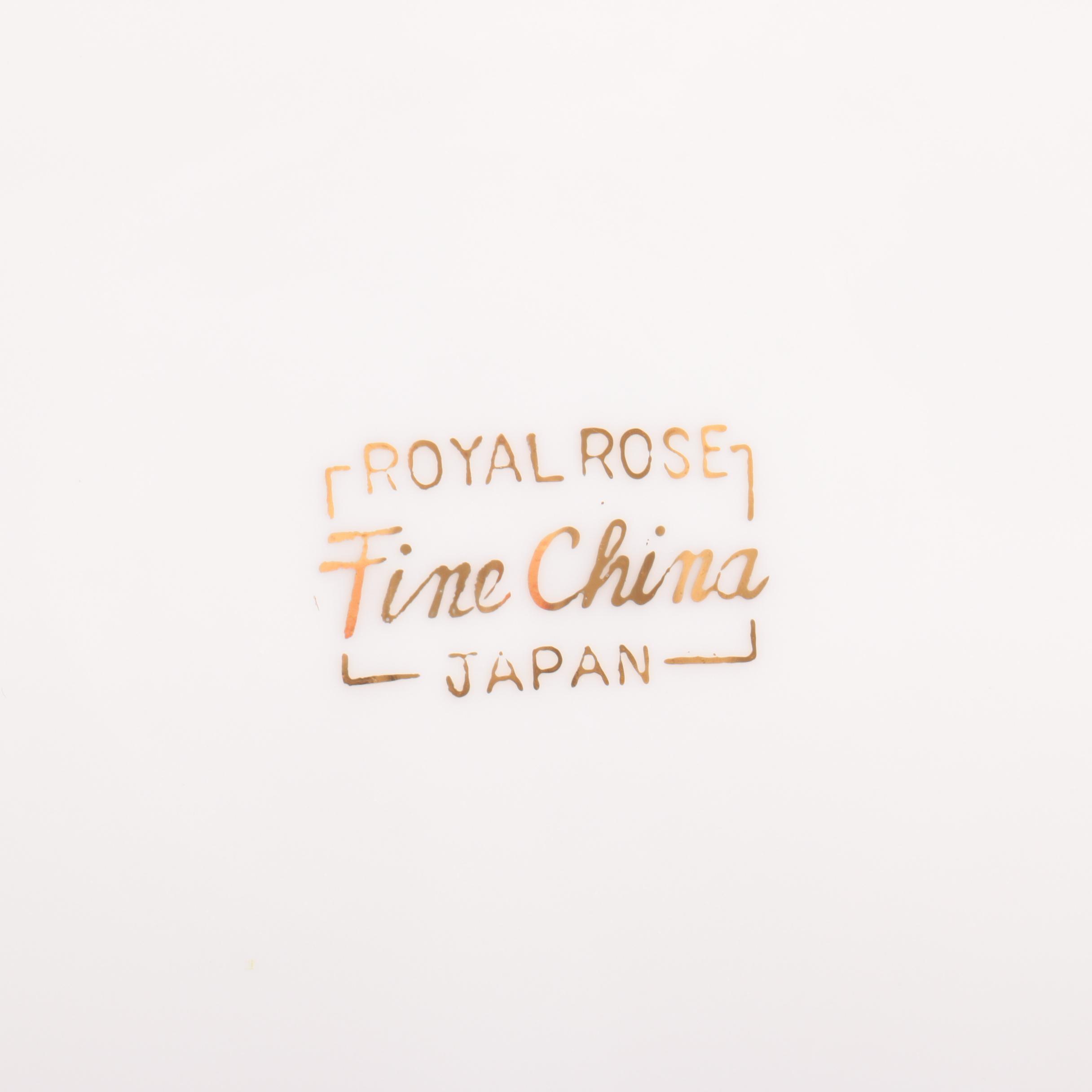 Fine China of Japan "Royal Rose" Porcelain Tableware