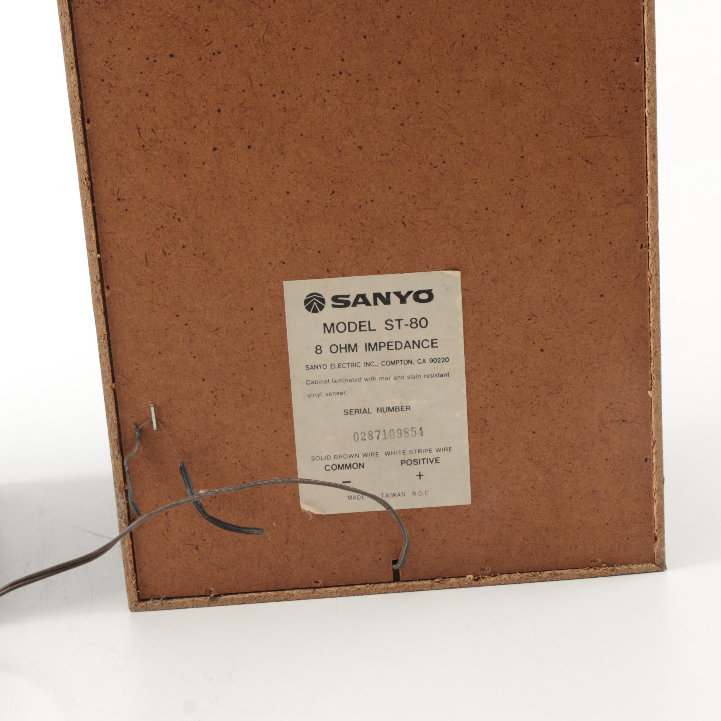 Sanyo ST-80 Bookshelf Speakers