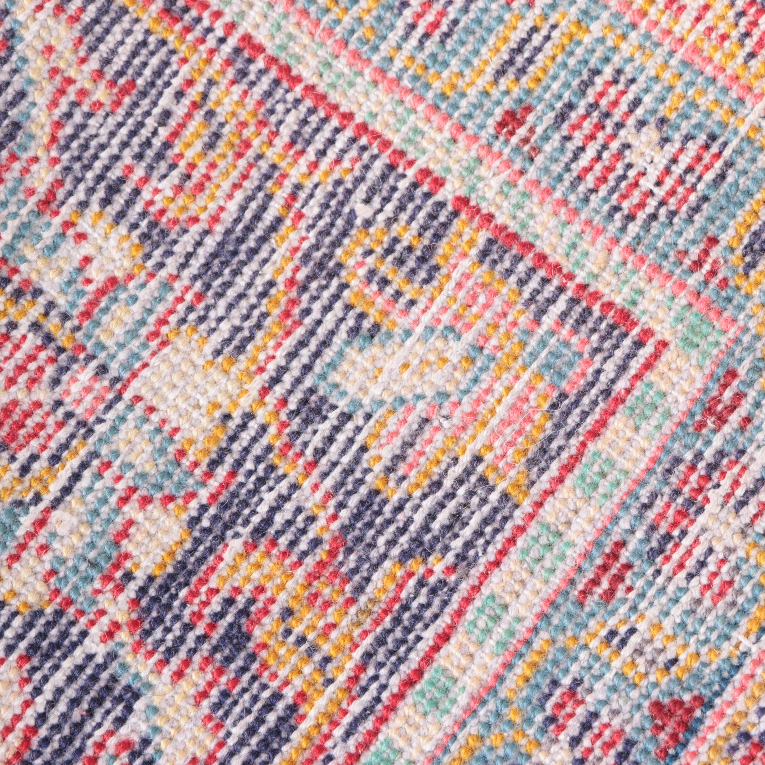 Hand-Knotted Persian Kashan Area Rug