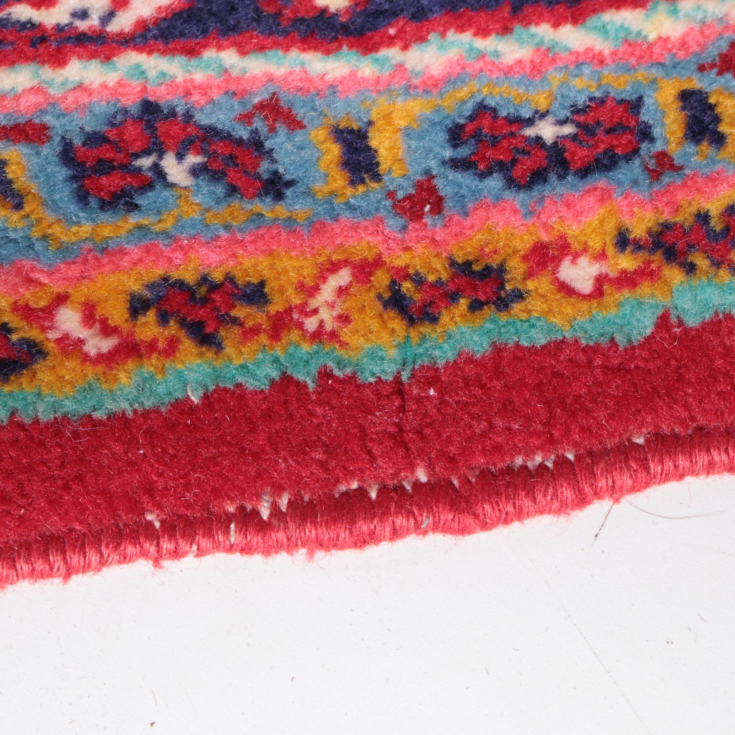 Hand-Knotted Persian Kashan Area Rug