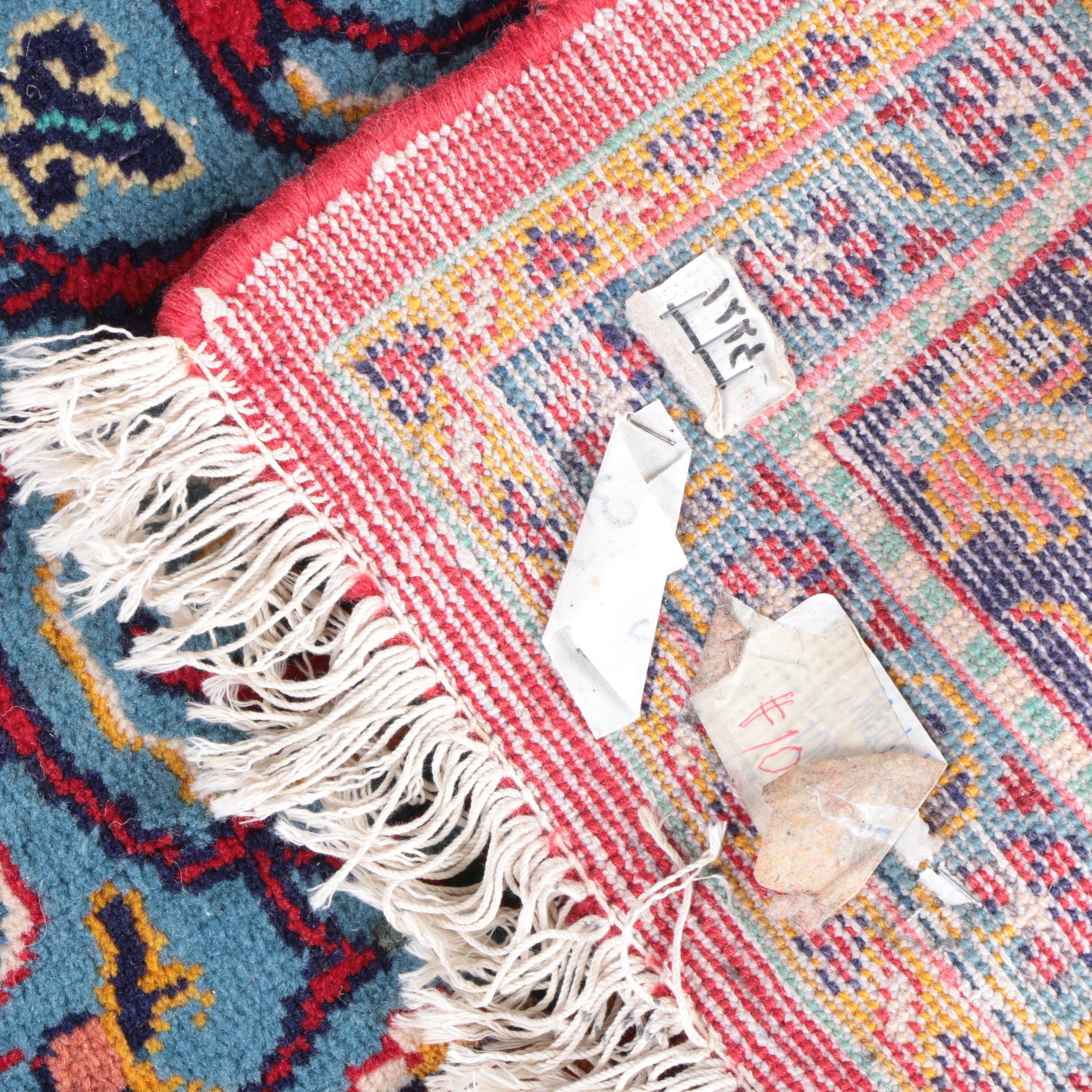 Hand-Knotted Persian Kashan Area Rug