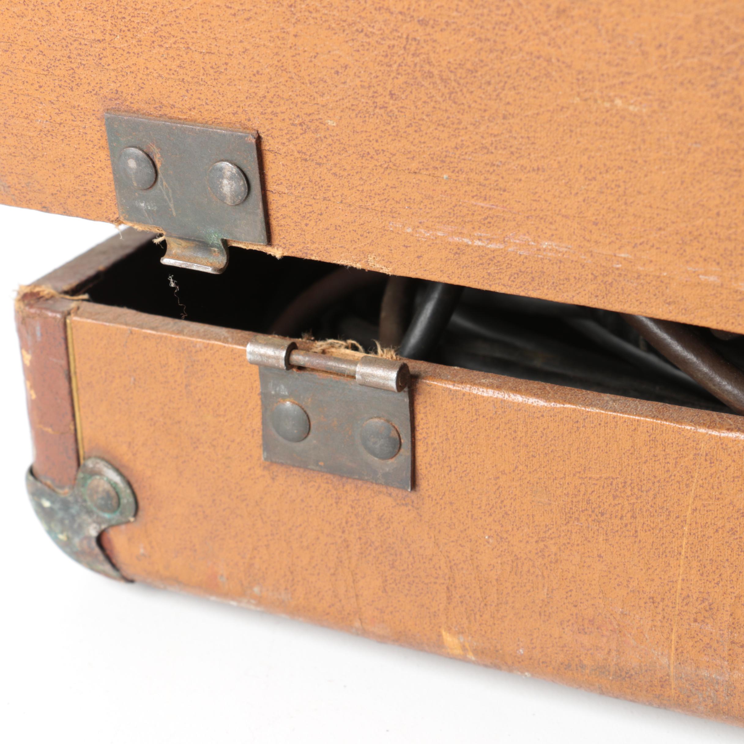 Vintage Ampro Guitar Amplifier Speaker Cabinet