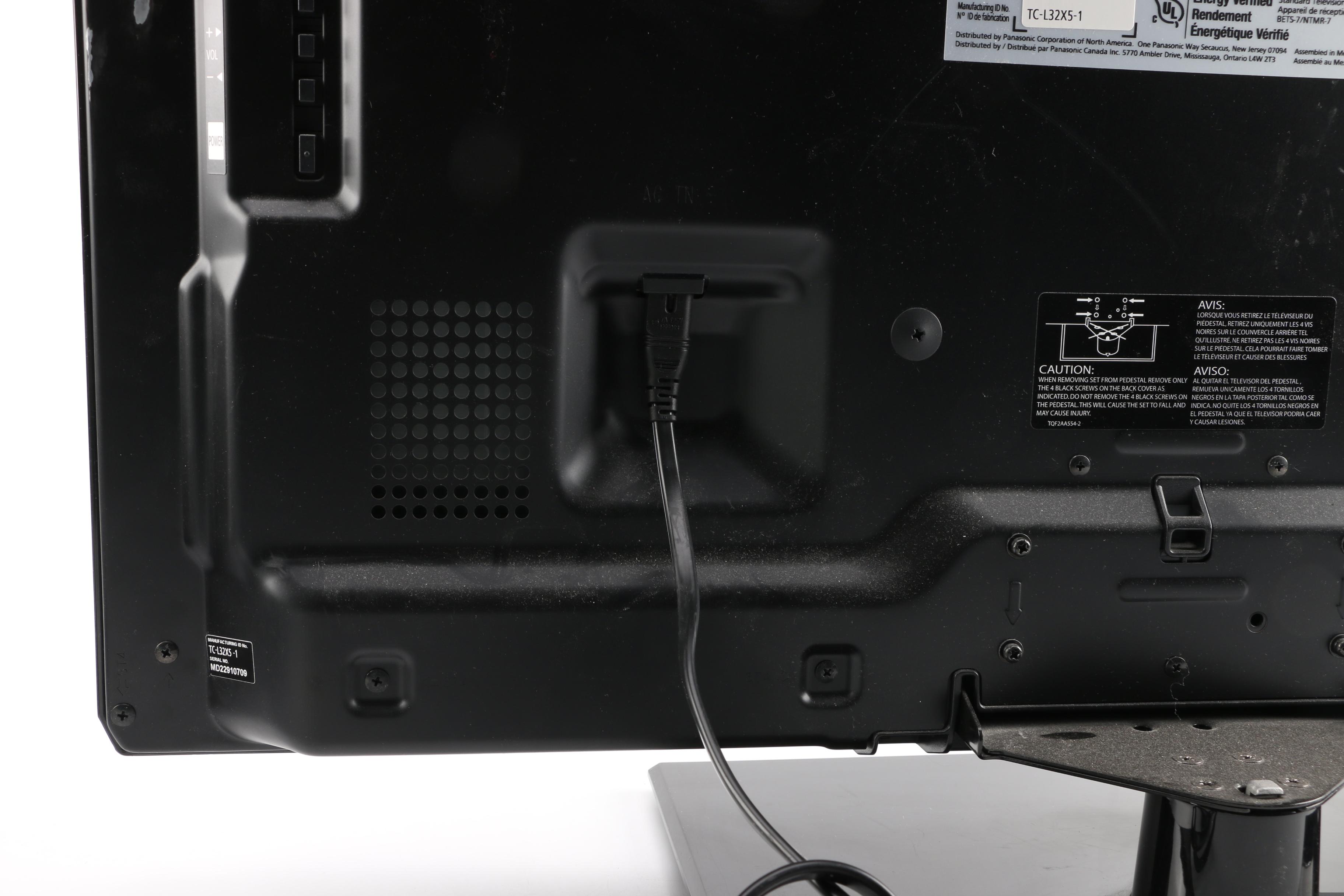 Panasonic 32" Viera LCD TV and DVD Player Plus Two Remotes