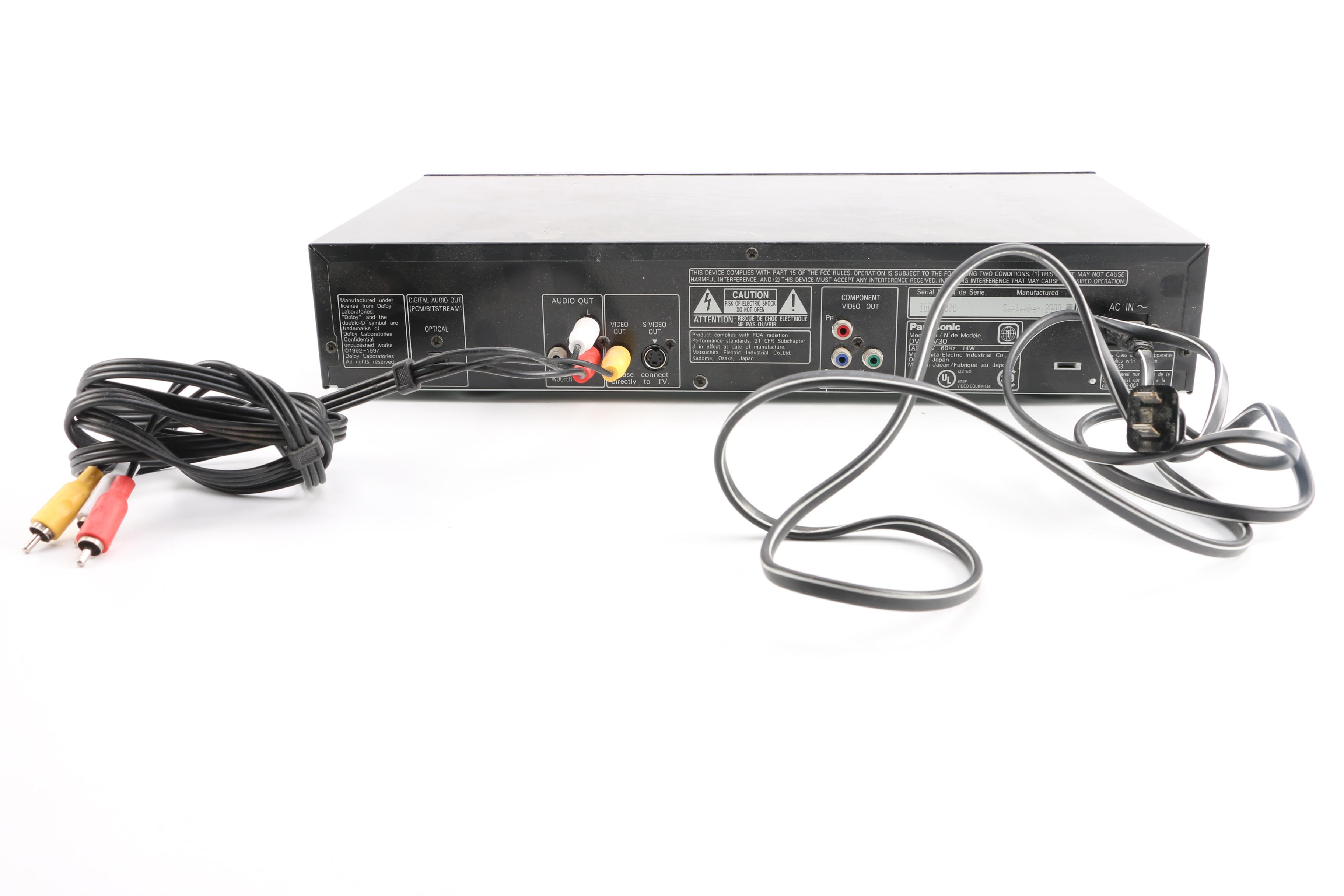 Panasonic 32" Viera LCD TV and DVD Player Plus Two Remotes