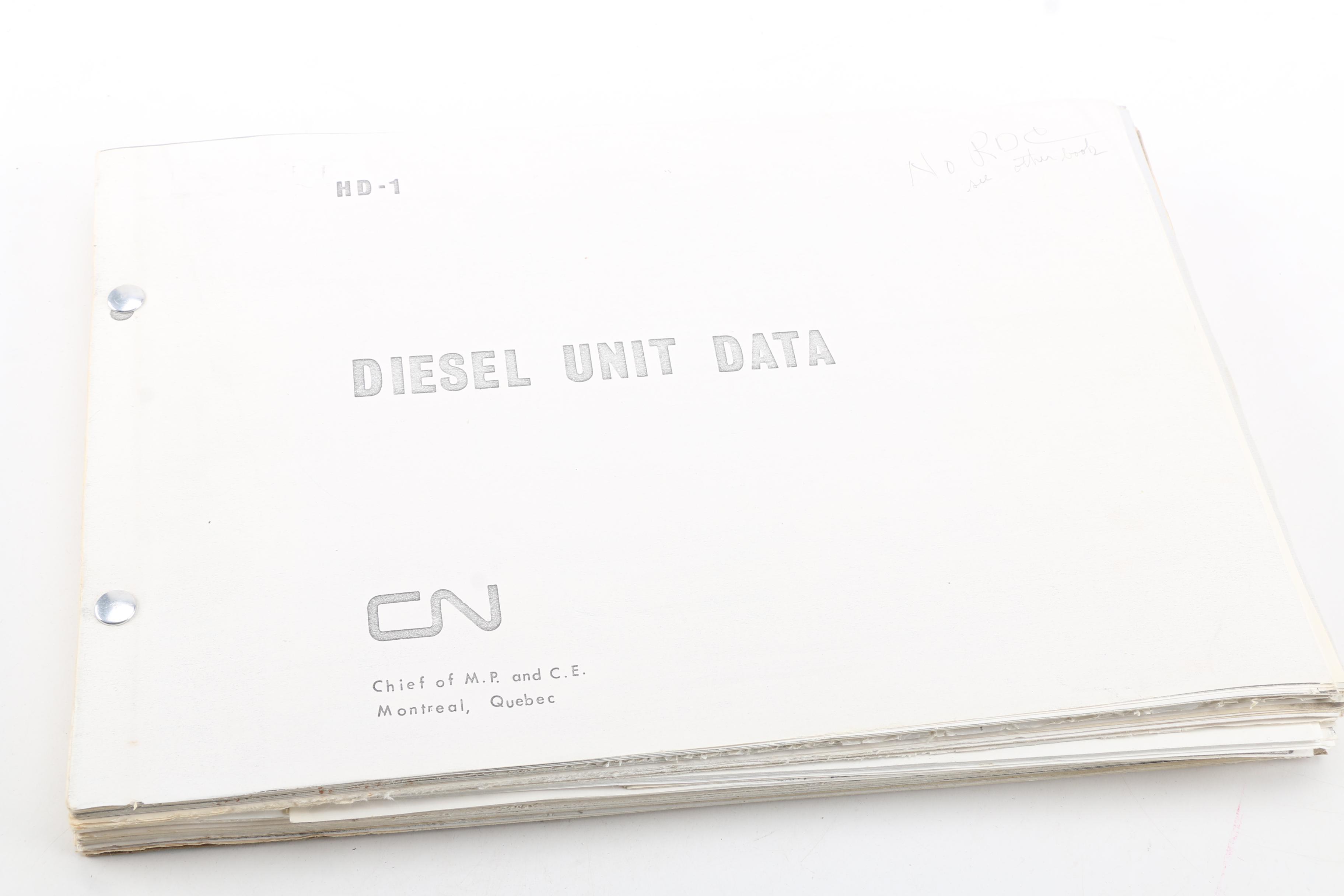 Three Vintage Canadian National, CN-RDC & RM, Canadian Pacific,  Train Ledgers