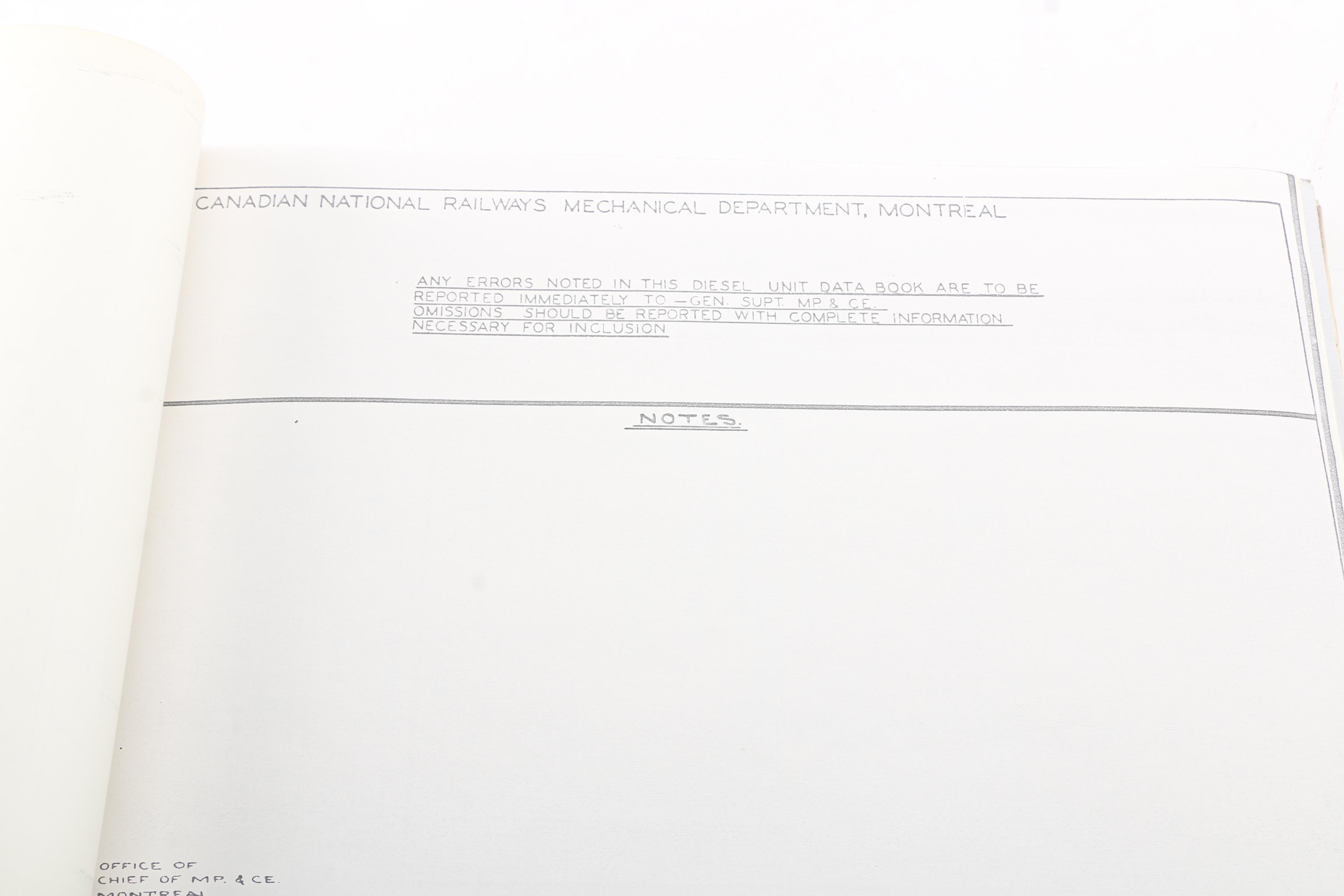 Three Vintage Canadian National, CN-RDC & RM, Canadian Pacific,  Train Ledgers