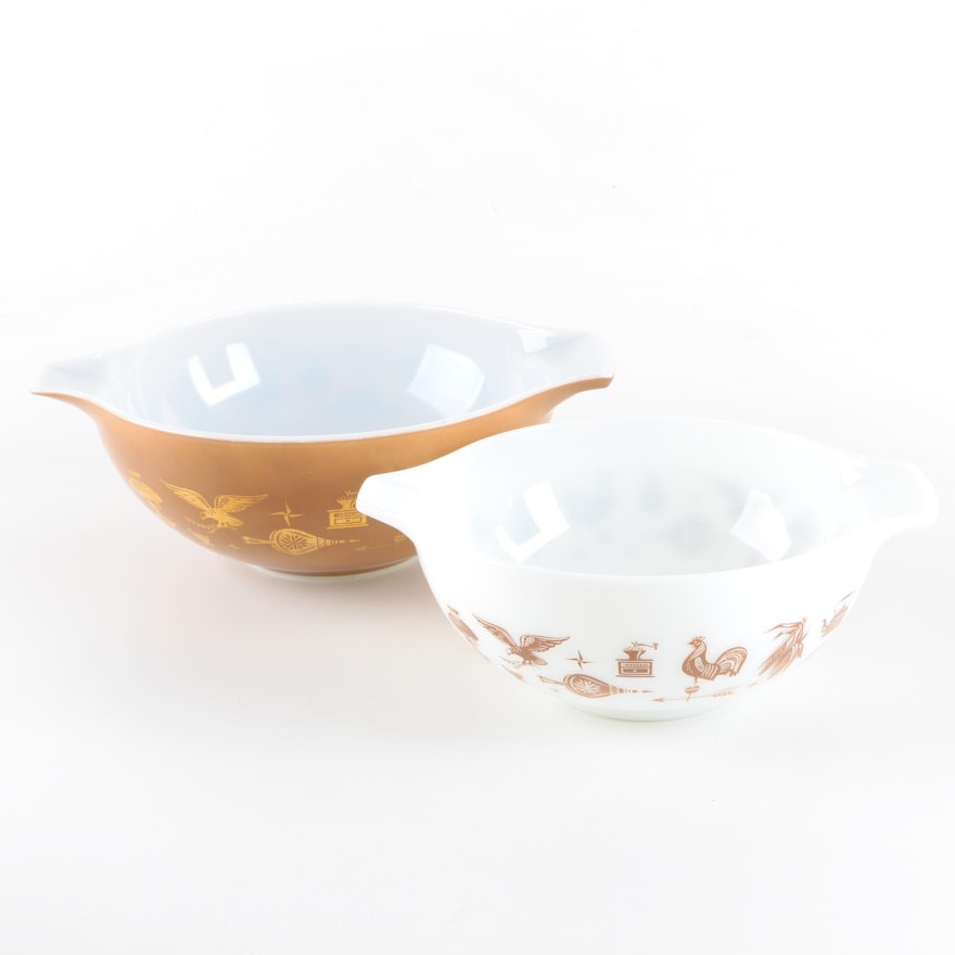 Pyrex "Early American" Cinderella Mixing Bowls