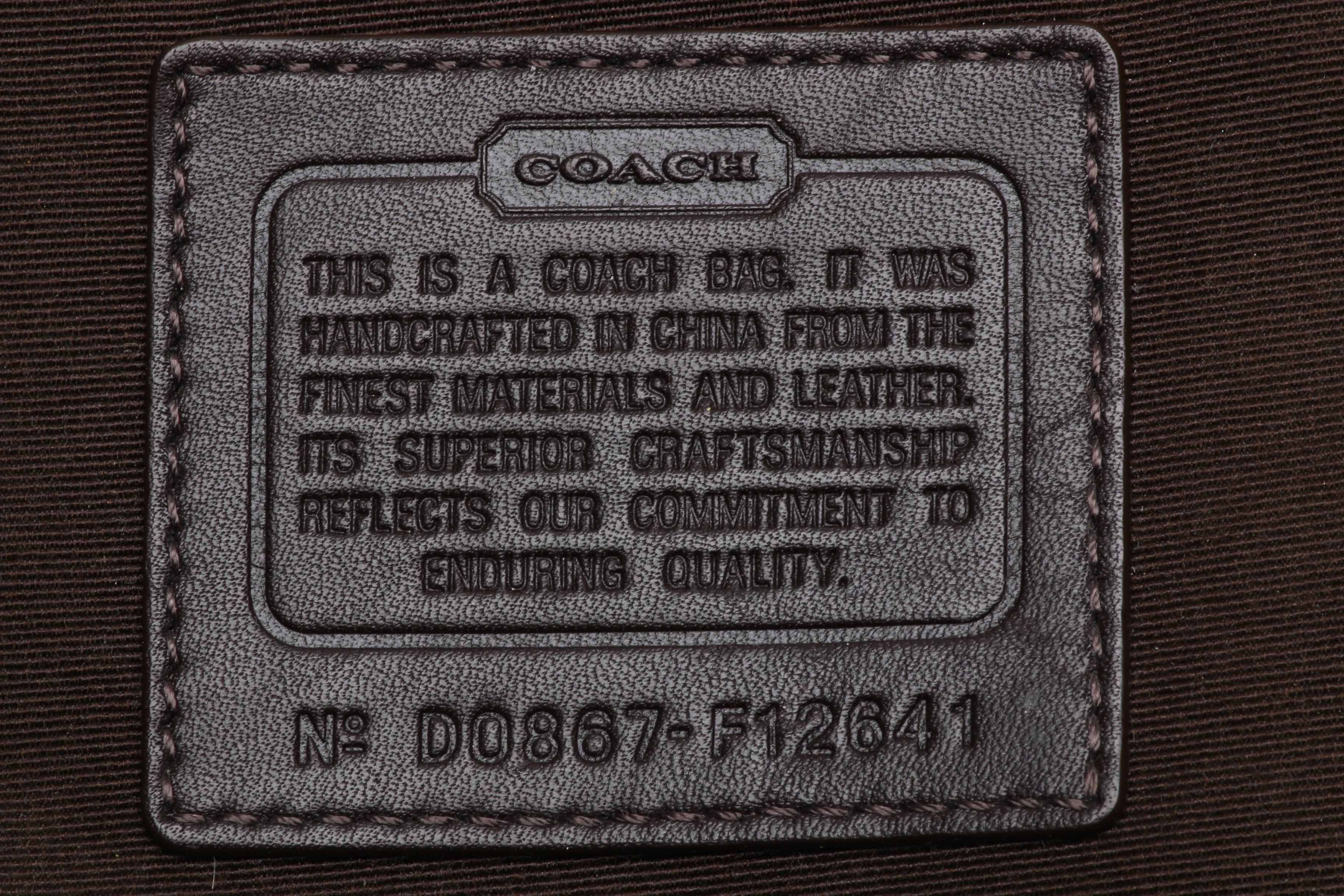 Coach Signature Jacquard and Leather Handbags