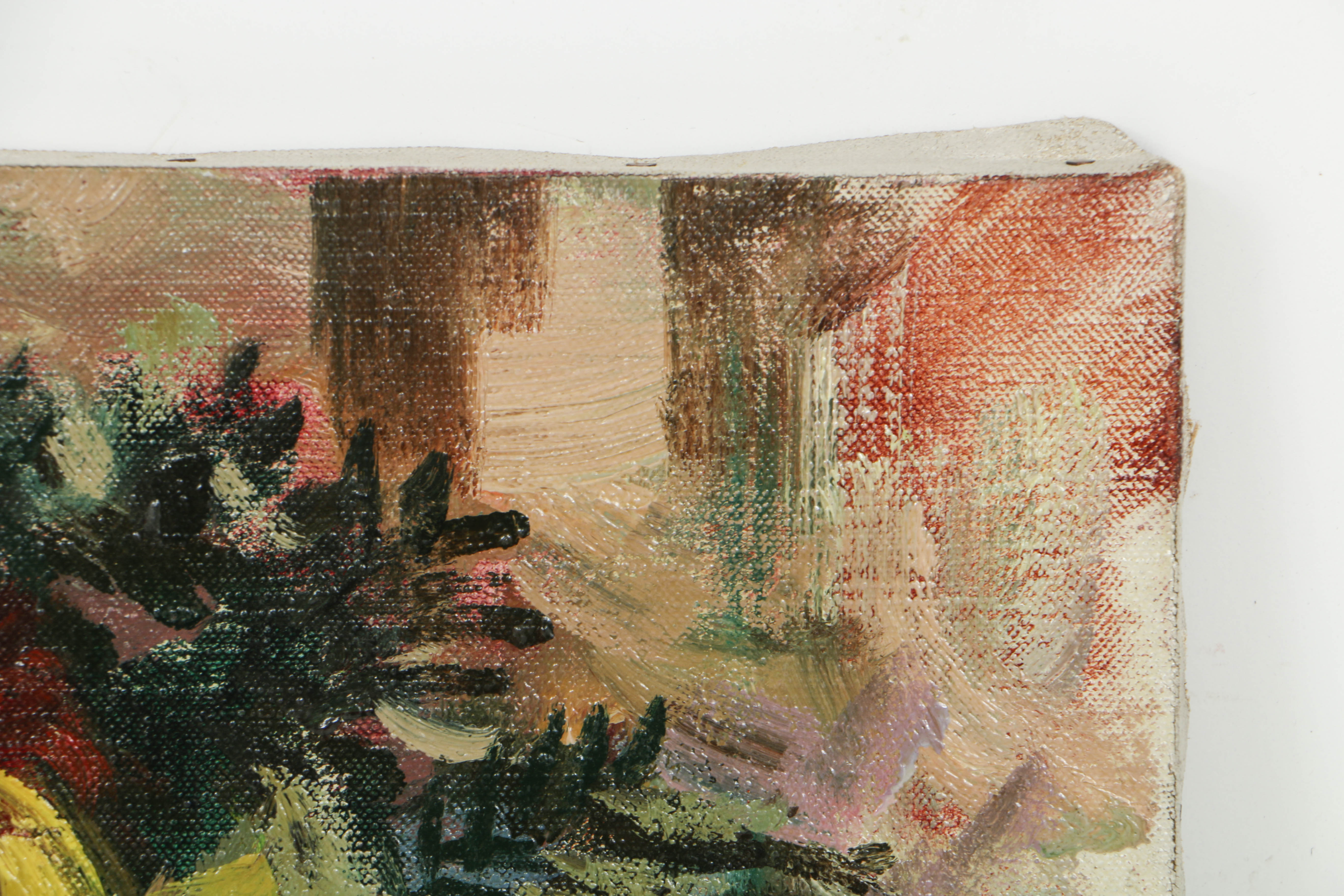 Carl Zimmerman Oil Painting on Canvas of Floral Still Life