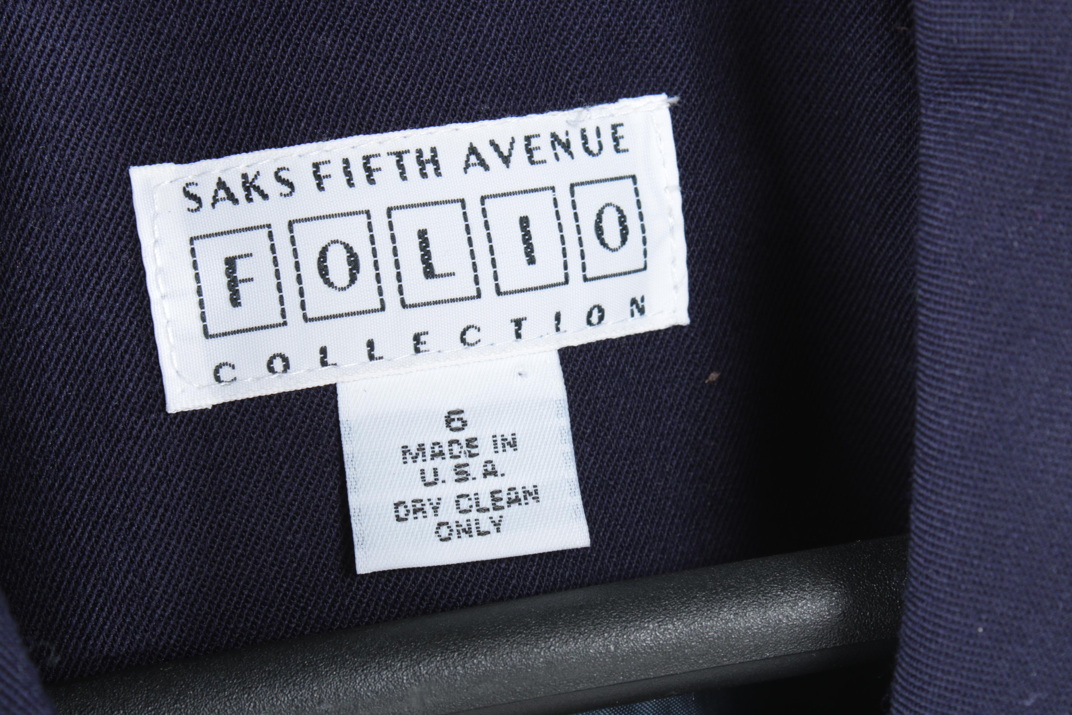Saks Fifth Avenue Folio Collection and Mycra Pac Raincoats