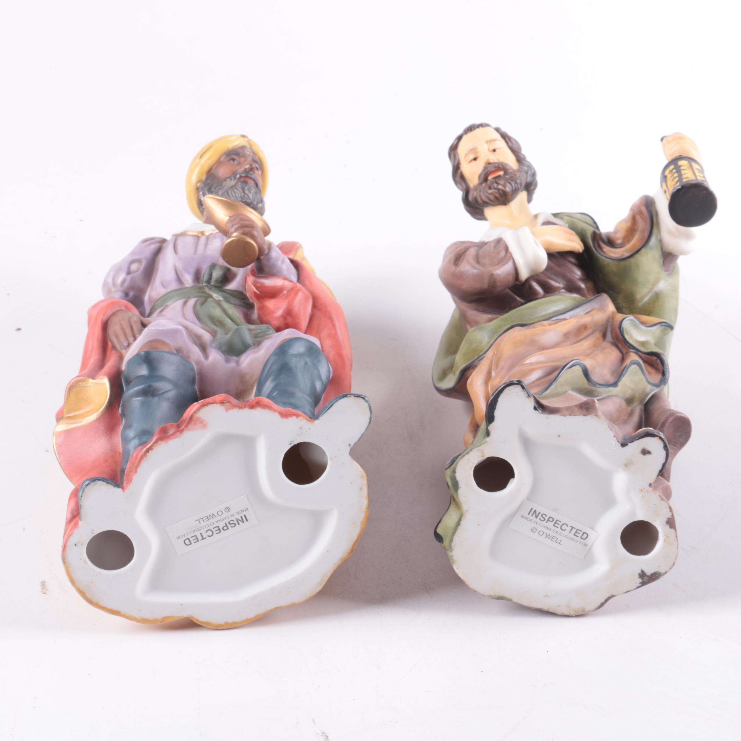 O’Well Novelty Nativity Scene Porcelain Figurines