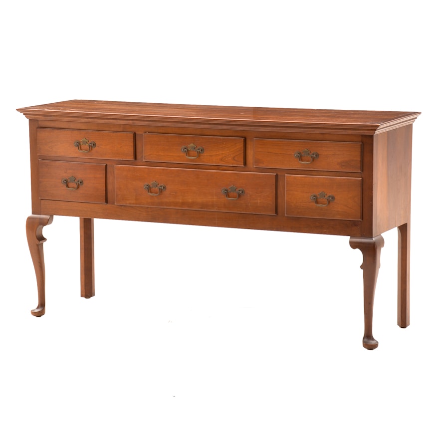 Vintage Queen Anne Style Cherry Sideboard