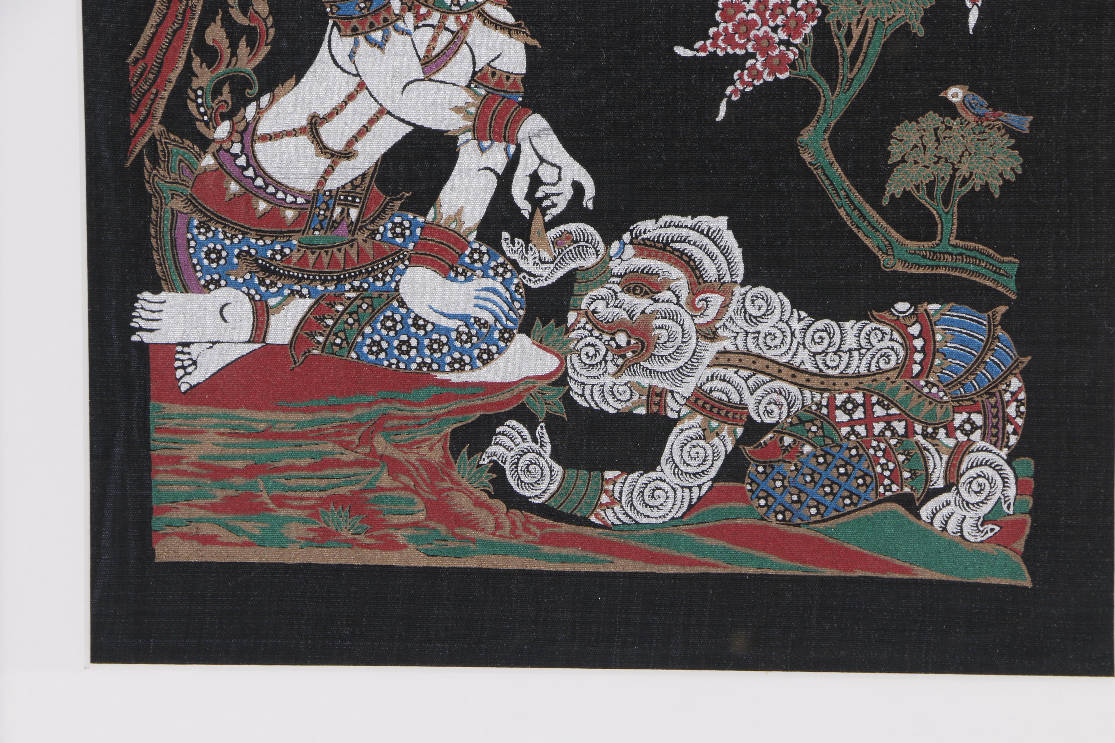 Thai Serigraphs on Fabric