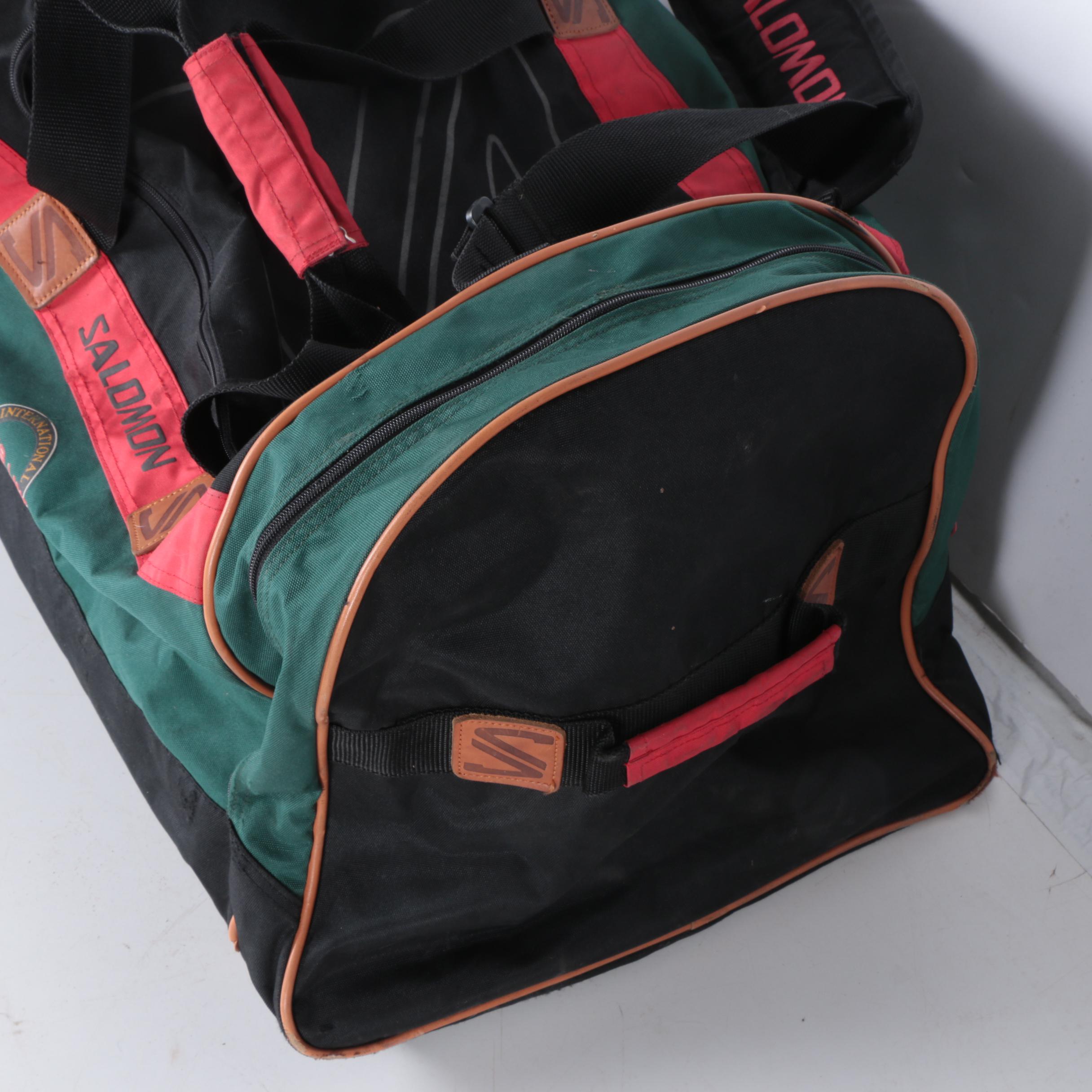 Duffel and Ski Bags Including Vintage Salomon