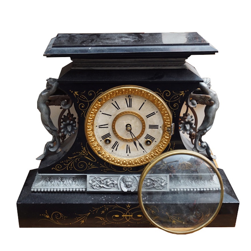 Antique Ansonia Belgium Mantel Clock