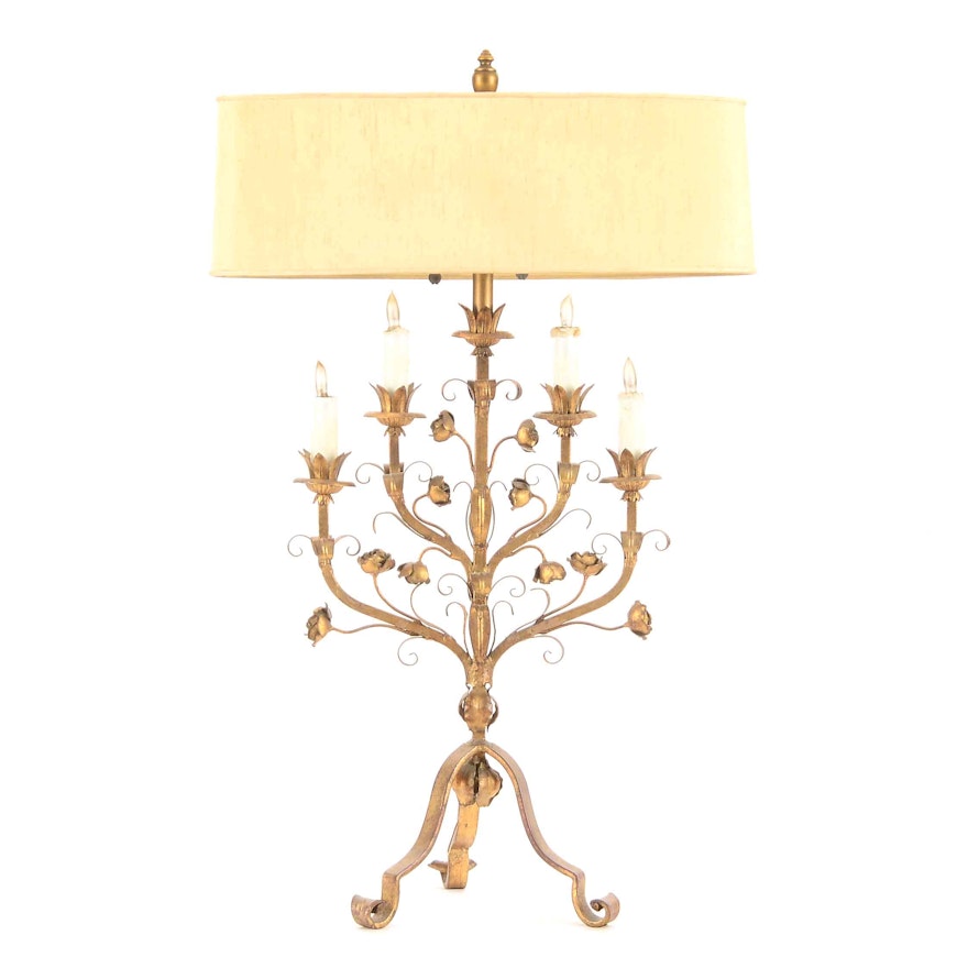 Vintage Candelabra Table Lamp