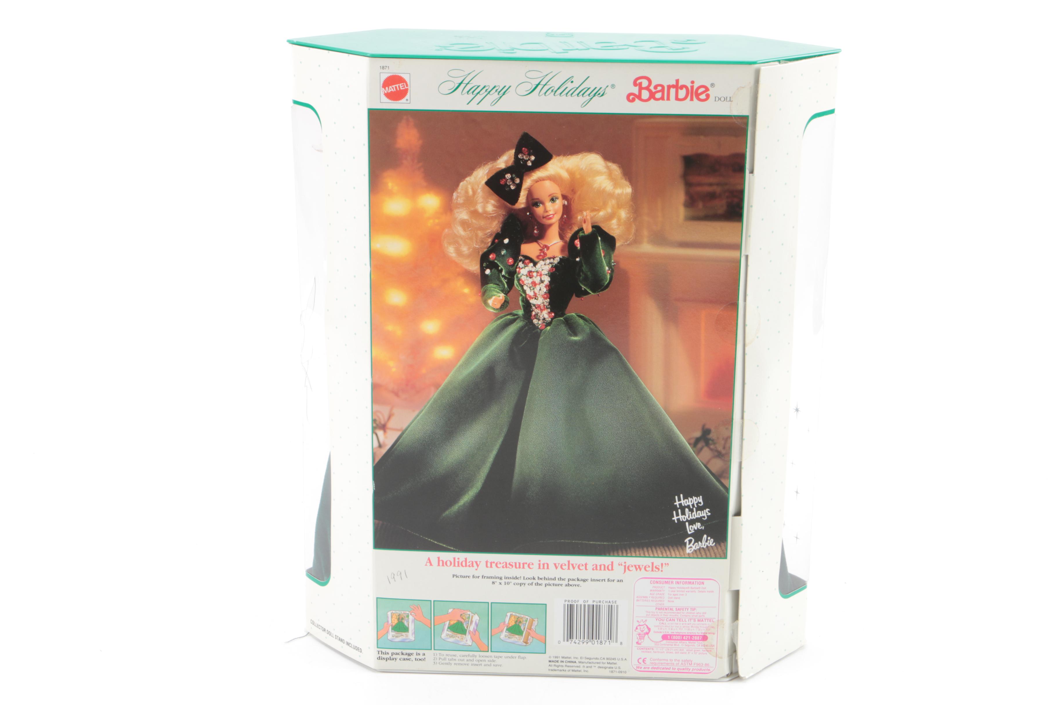 Vintage Mattel "Happy Holidays Barbie" Dolls