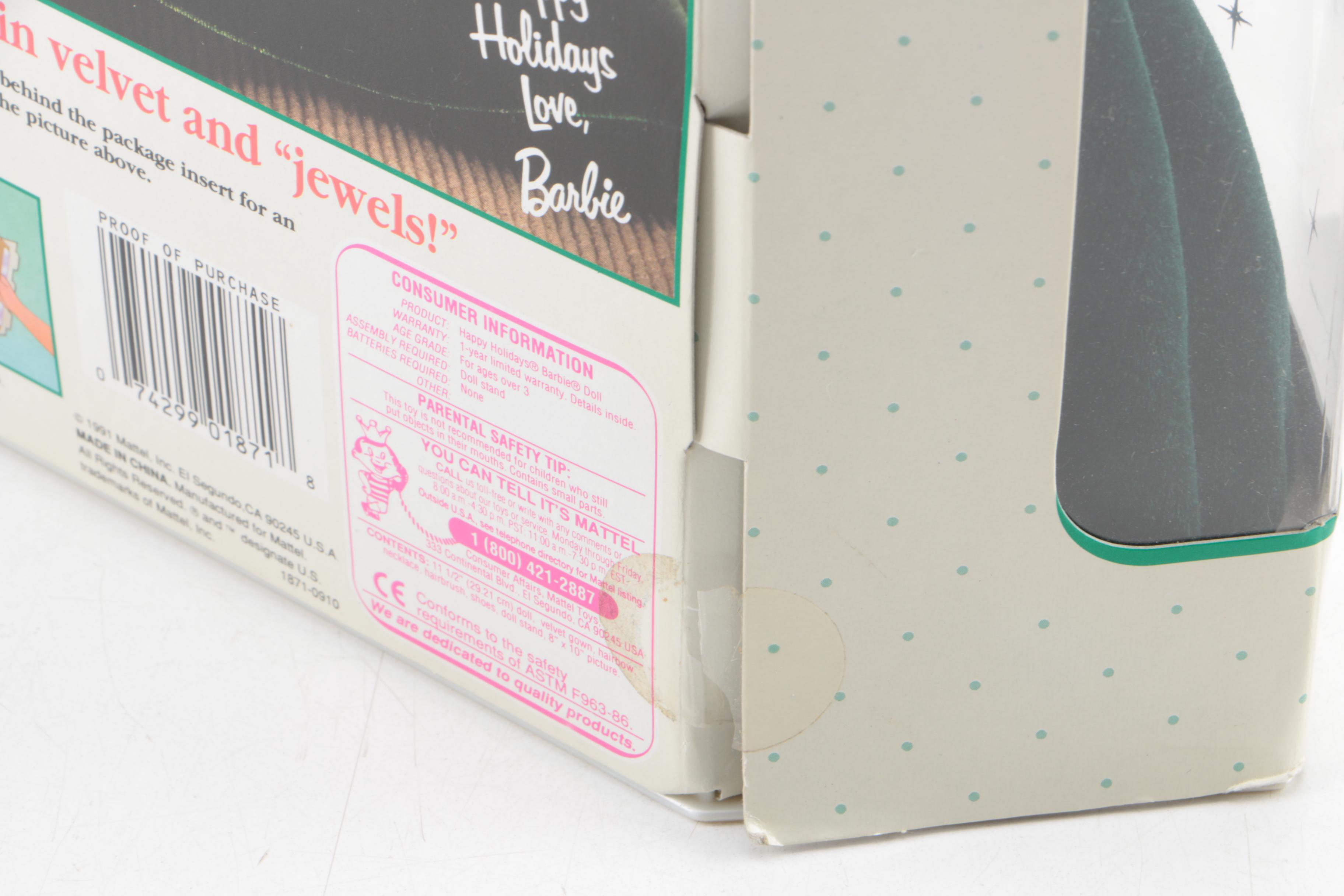 Vintage Mattel "Happy Holidays Barbie" Dolls