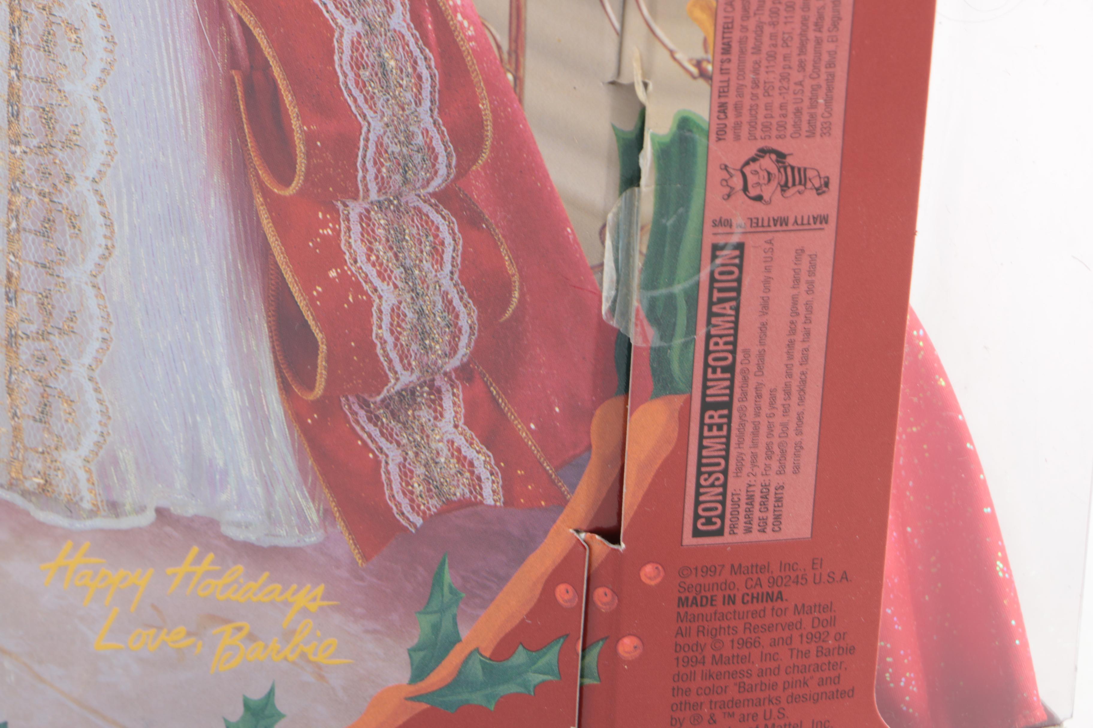 1990s Mattel "Happy Holiday" and "Cinderella" Barbie Dolls