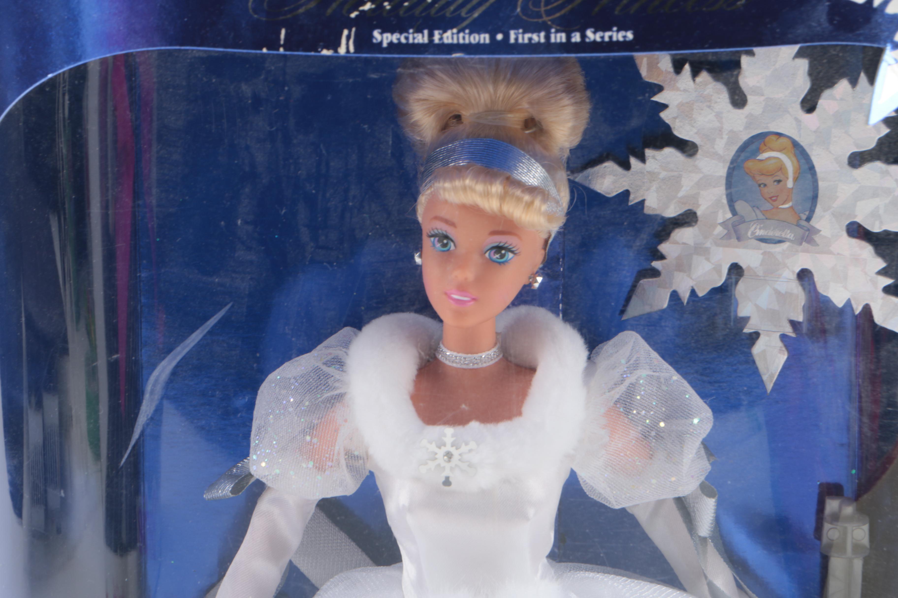 1990s Mattel "Happy Holiday" and "Cinderella" Barbie Dolls