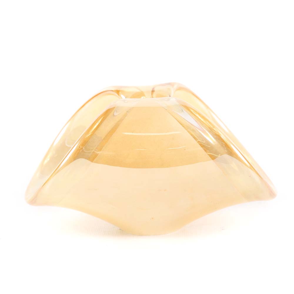 Art Glass Rolled Basket