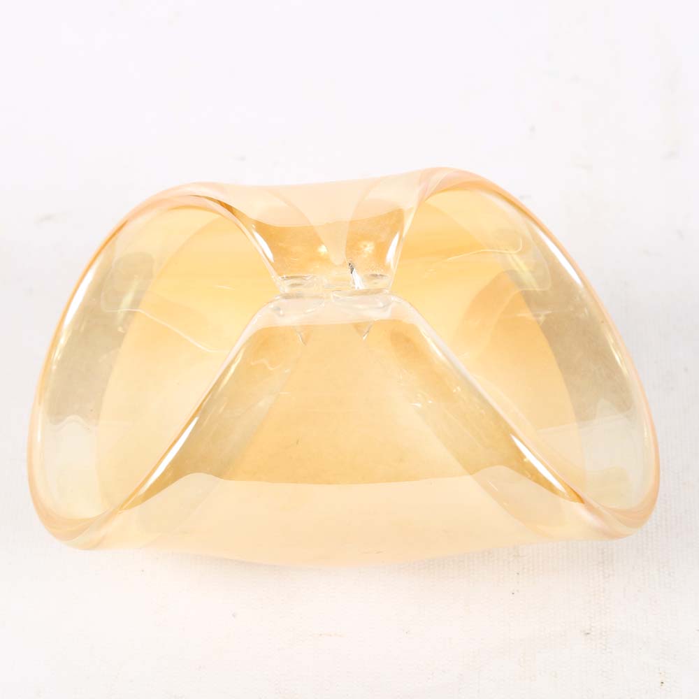 Art Glass Rolled Basket