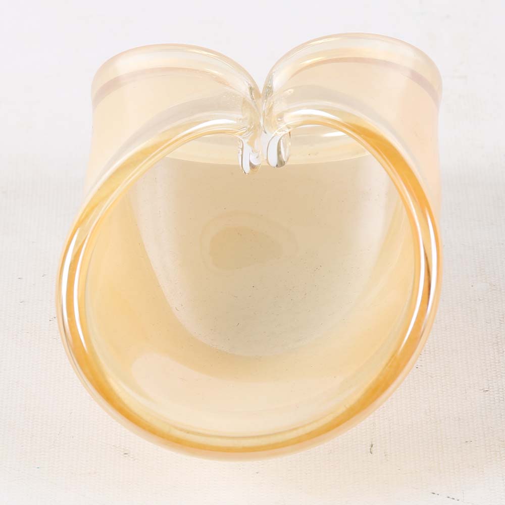 Art Glass Rolled Basket