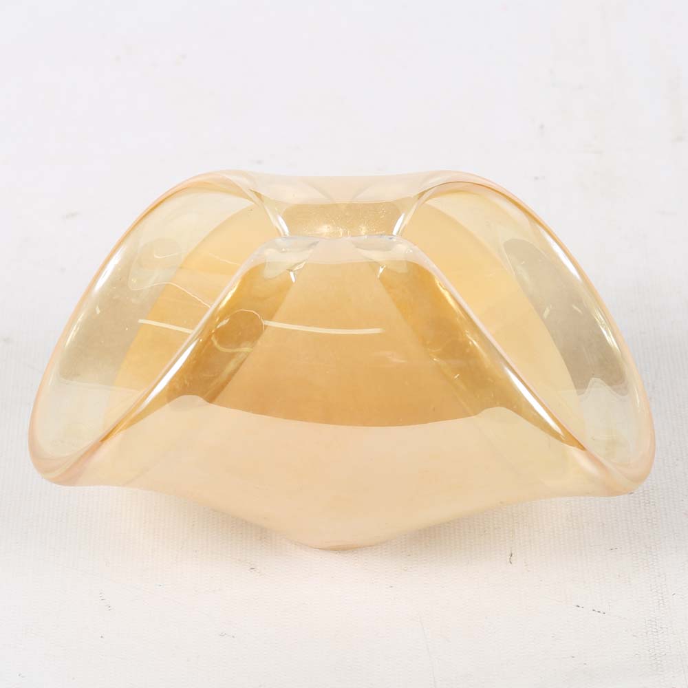 Art Glass Rolled Basket