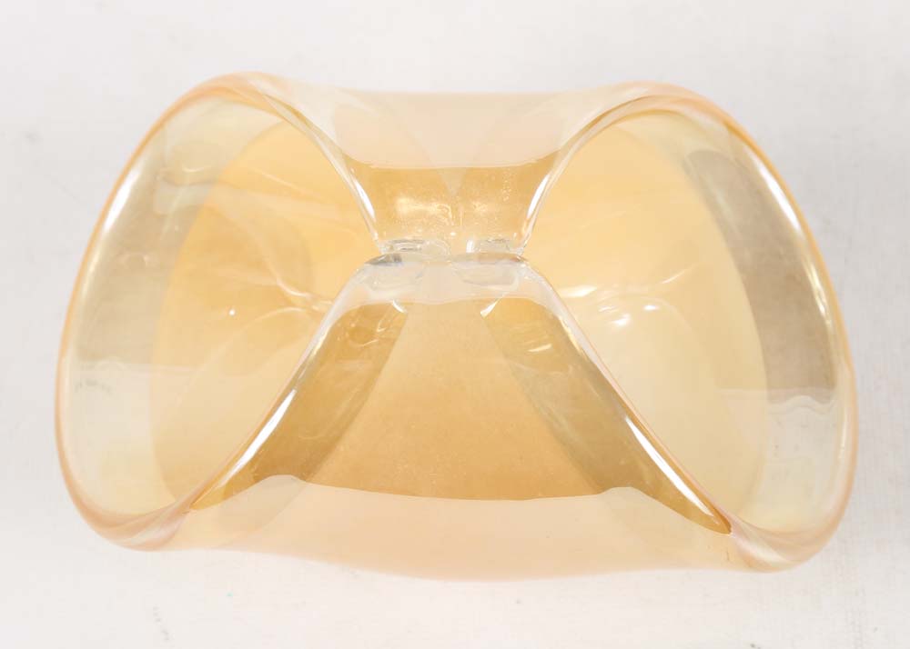 Art Glass Rolled Basket