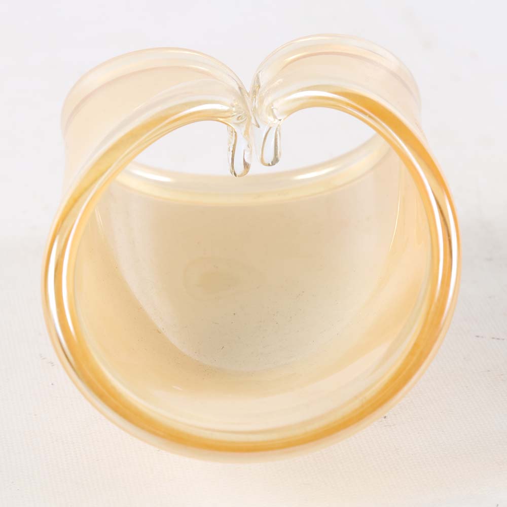 Art Glass Rolled Basket