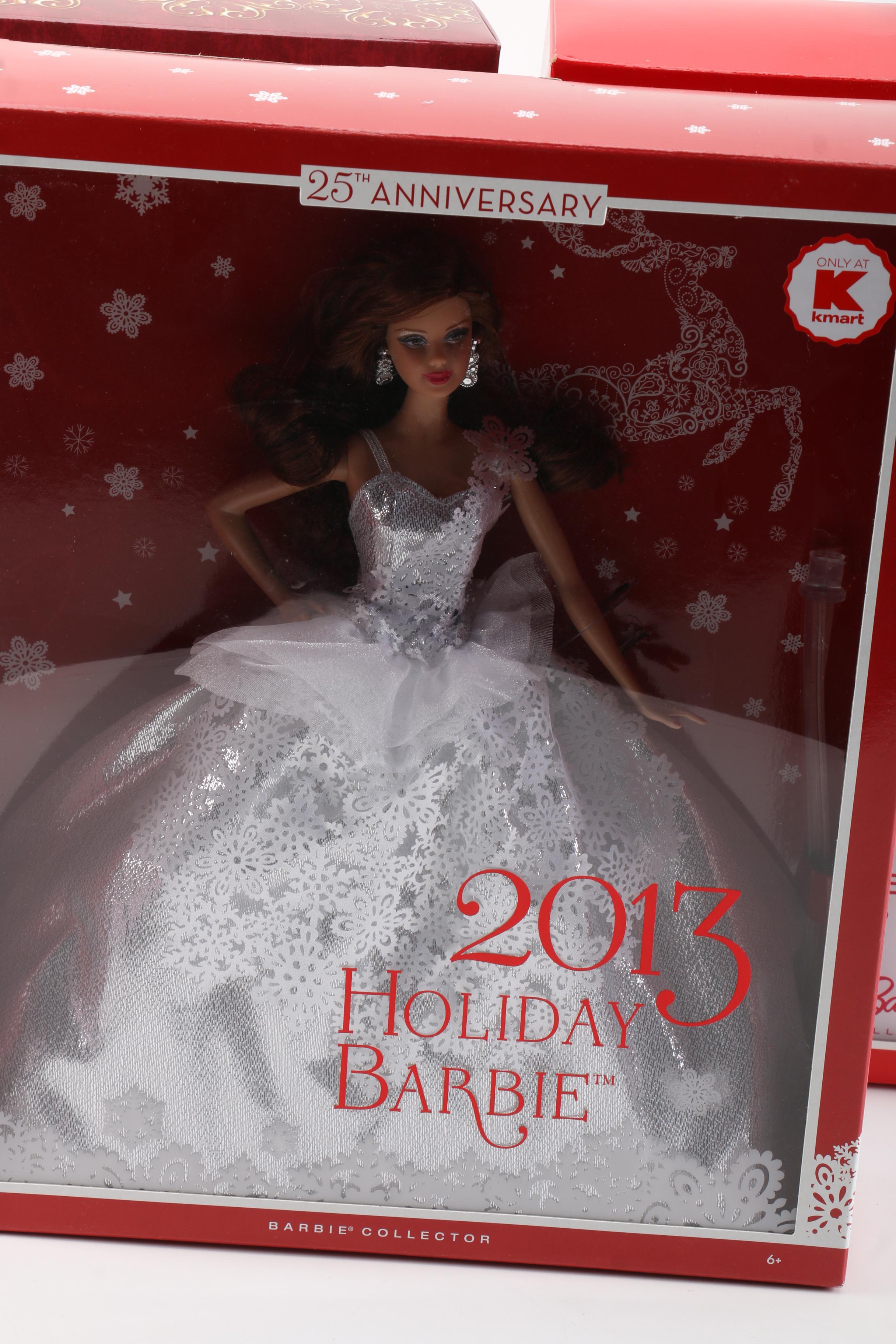 2010s Mattel "Holiday Barbie" Dolls