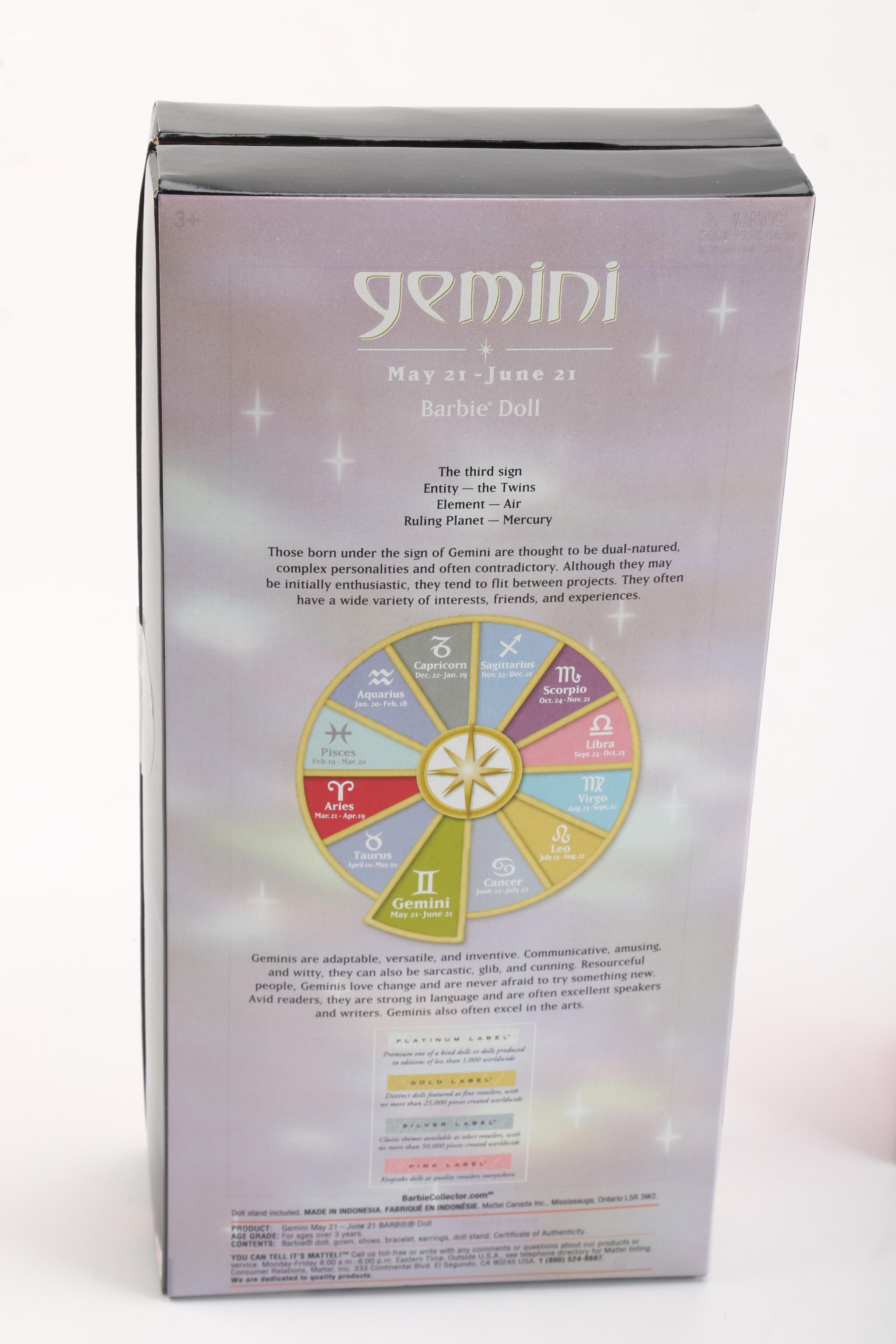 2000s Mattel Pink Label Barbie Dolls Featuring "Pink Ribbon" Barbie