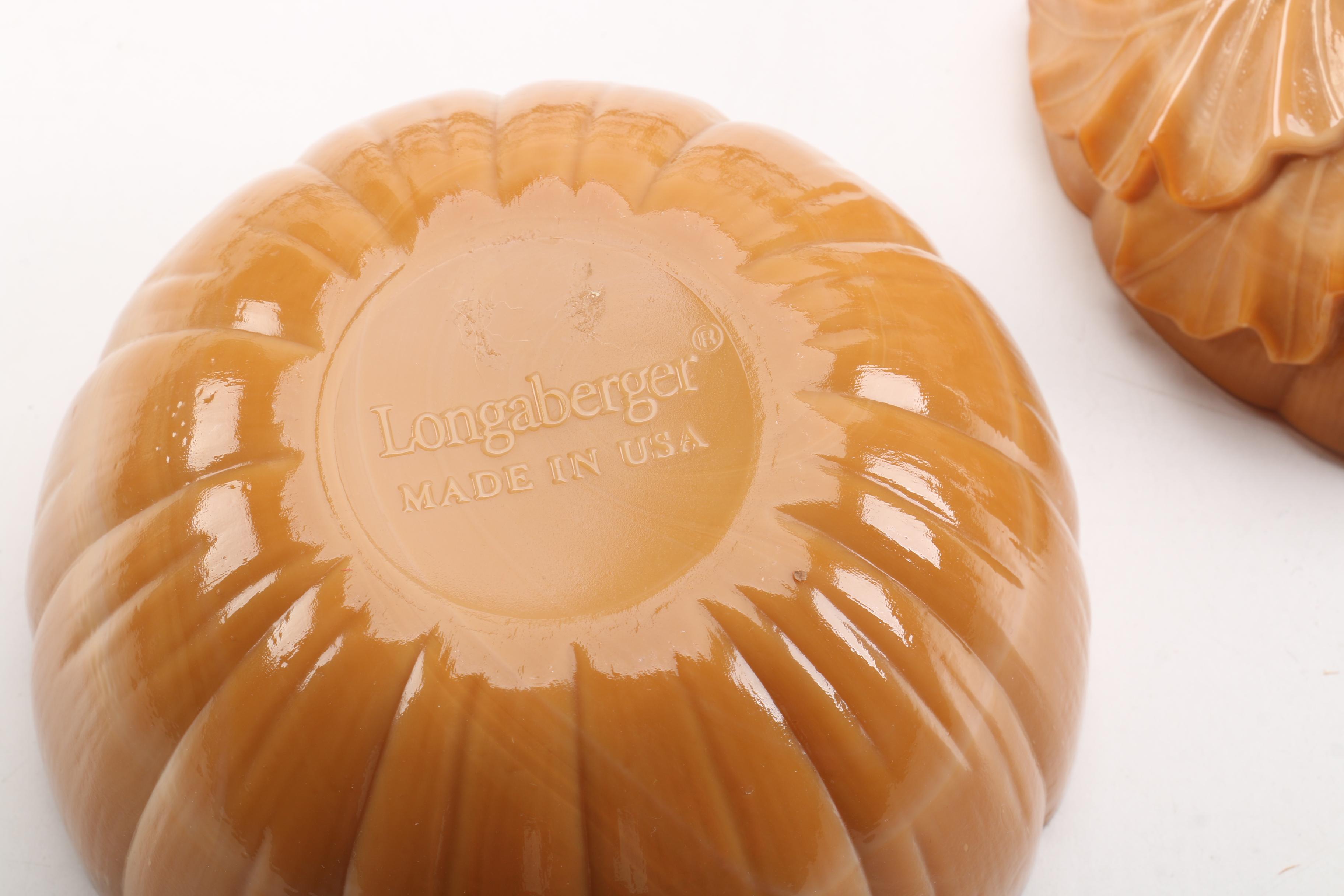 Group of Longaberger Baskets and Ceramics