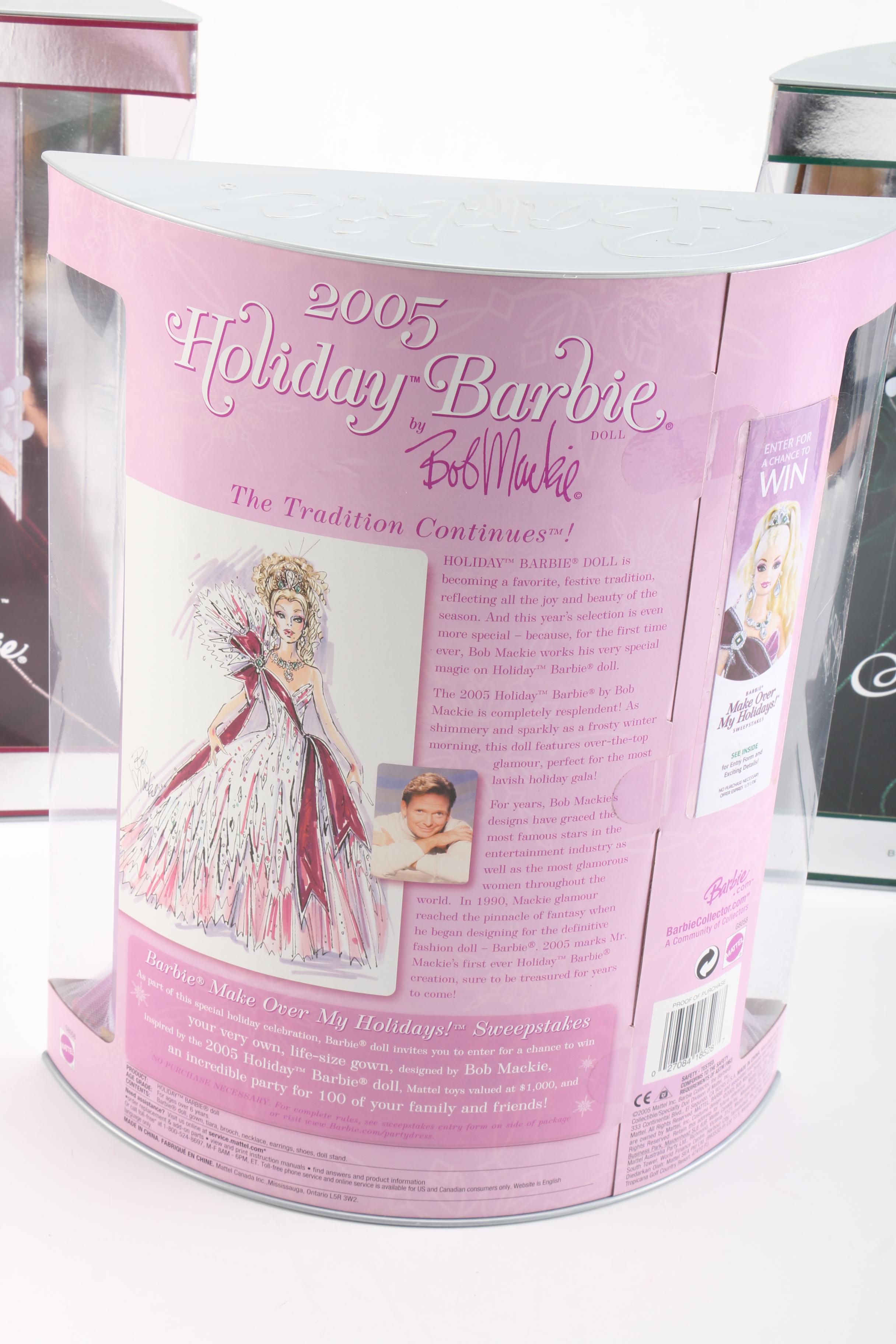 2000s Mattel "Holiday Barbie" Dolls