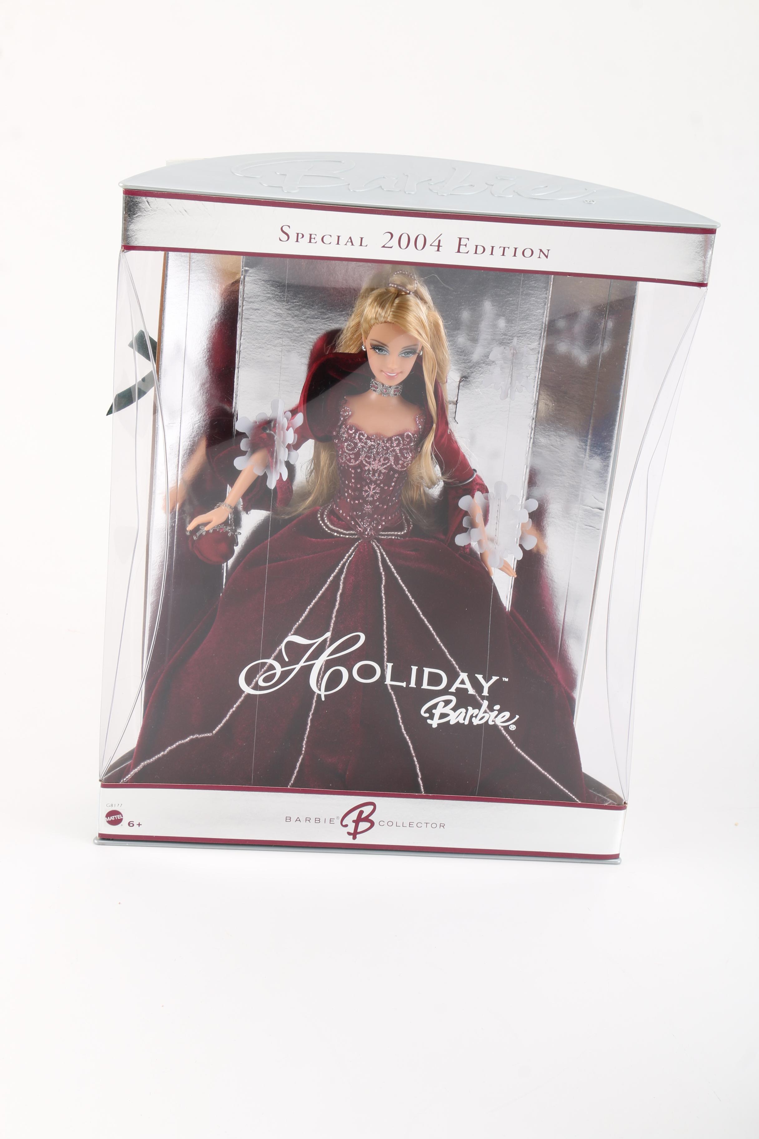 2000s Mattel "Holiday Barbie" Dolls