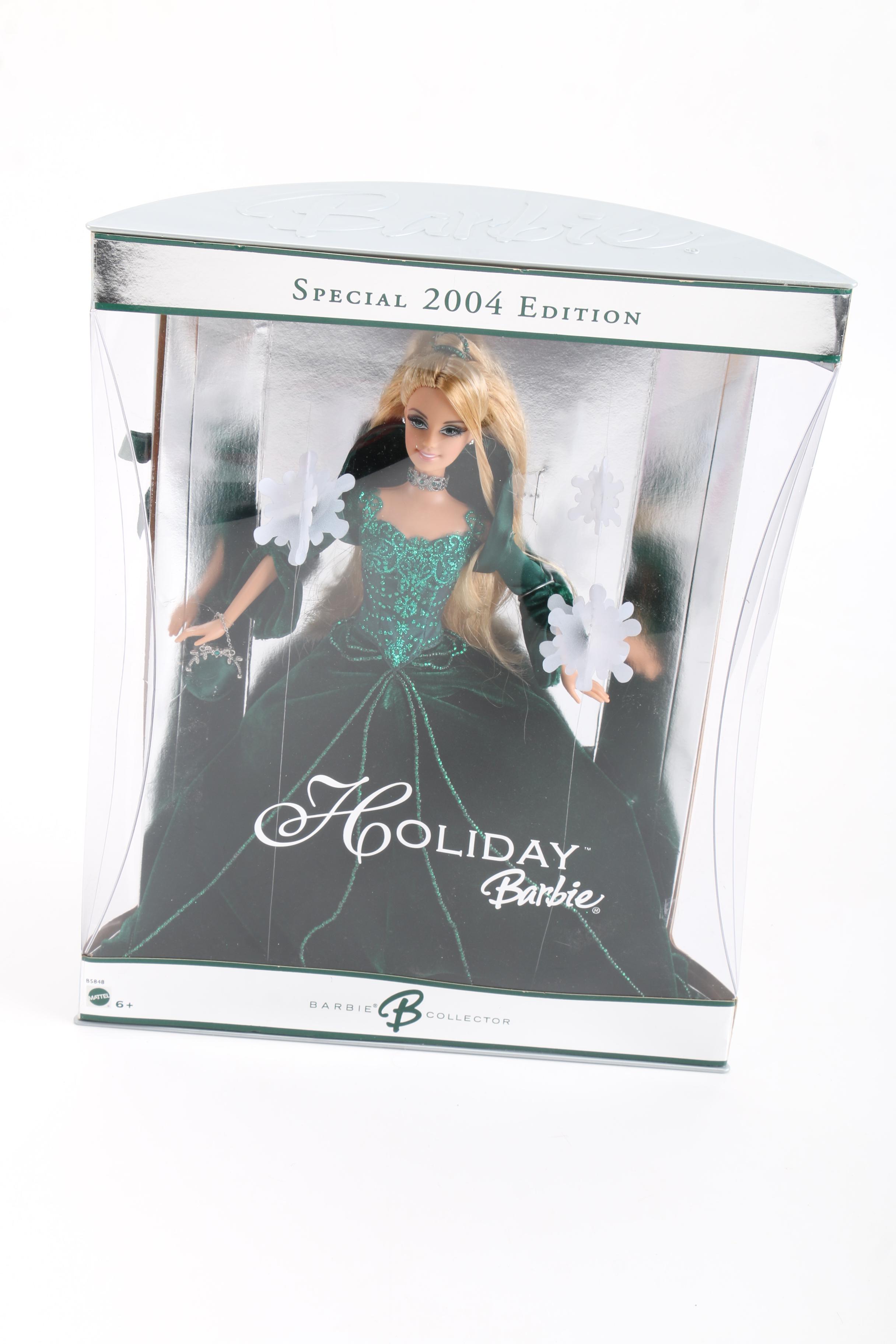 2000s Mattel "Holiday Barbie" Dolls