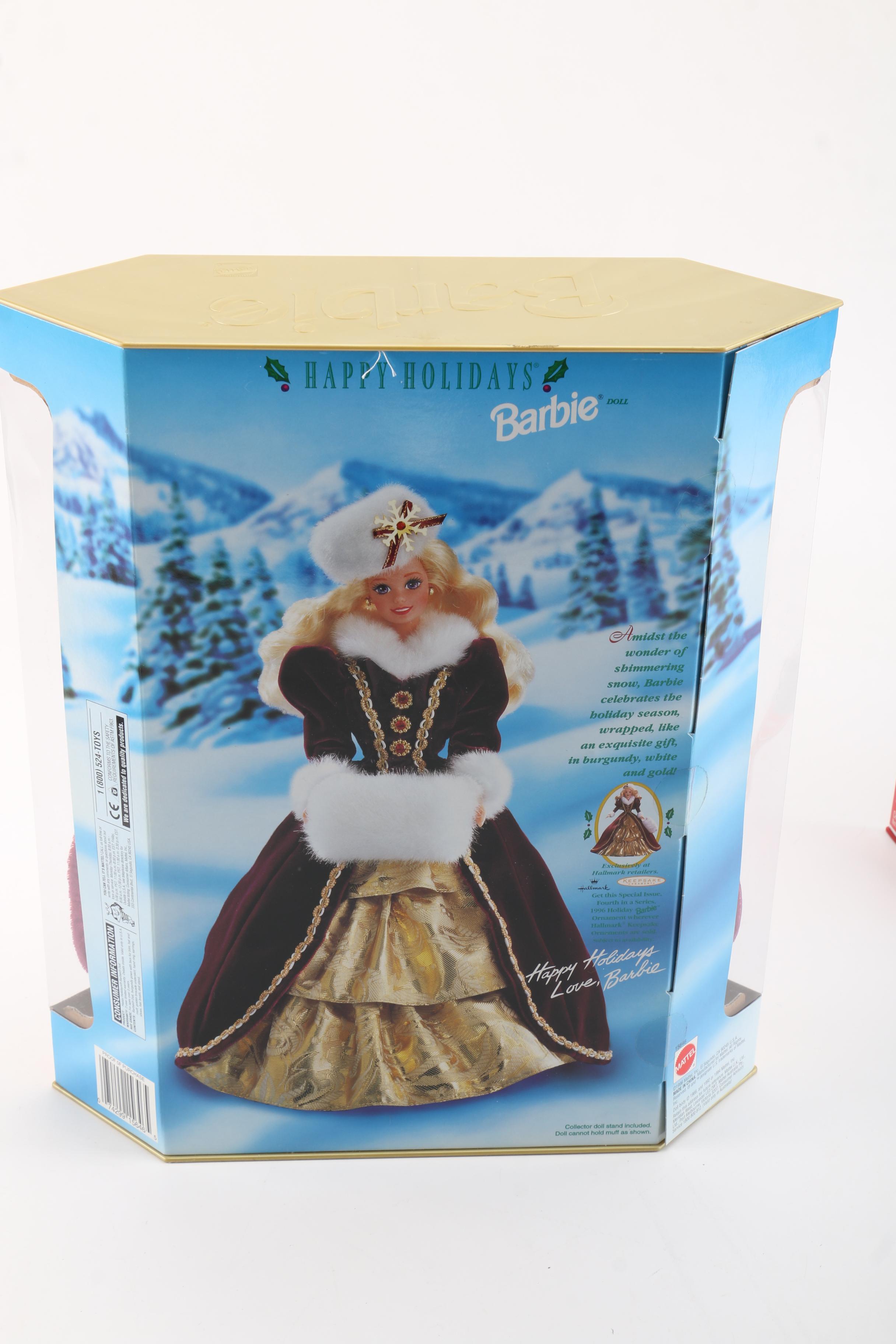 1990s Mattel "Happy Holidays Barbie" Dolls