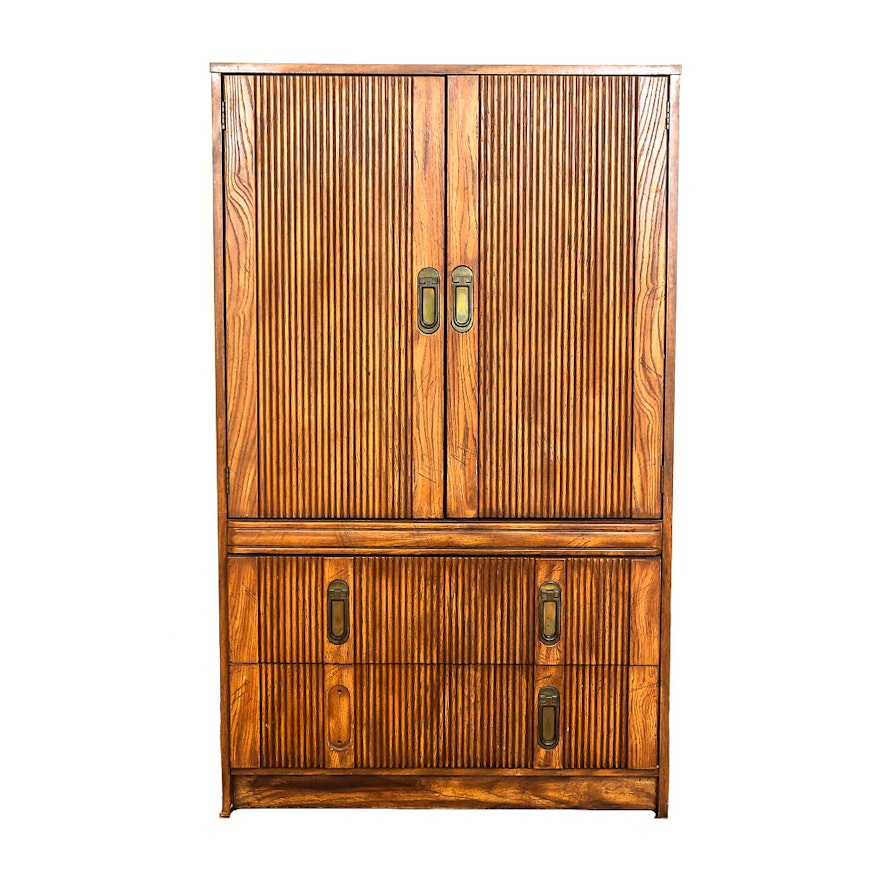 Vintage Oak Wardrobe by First Family of Armstrong