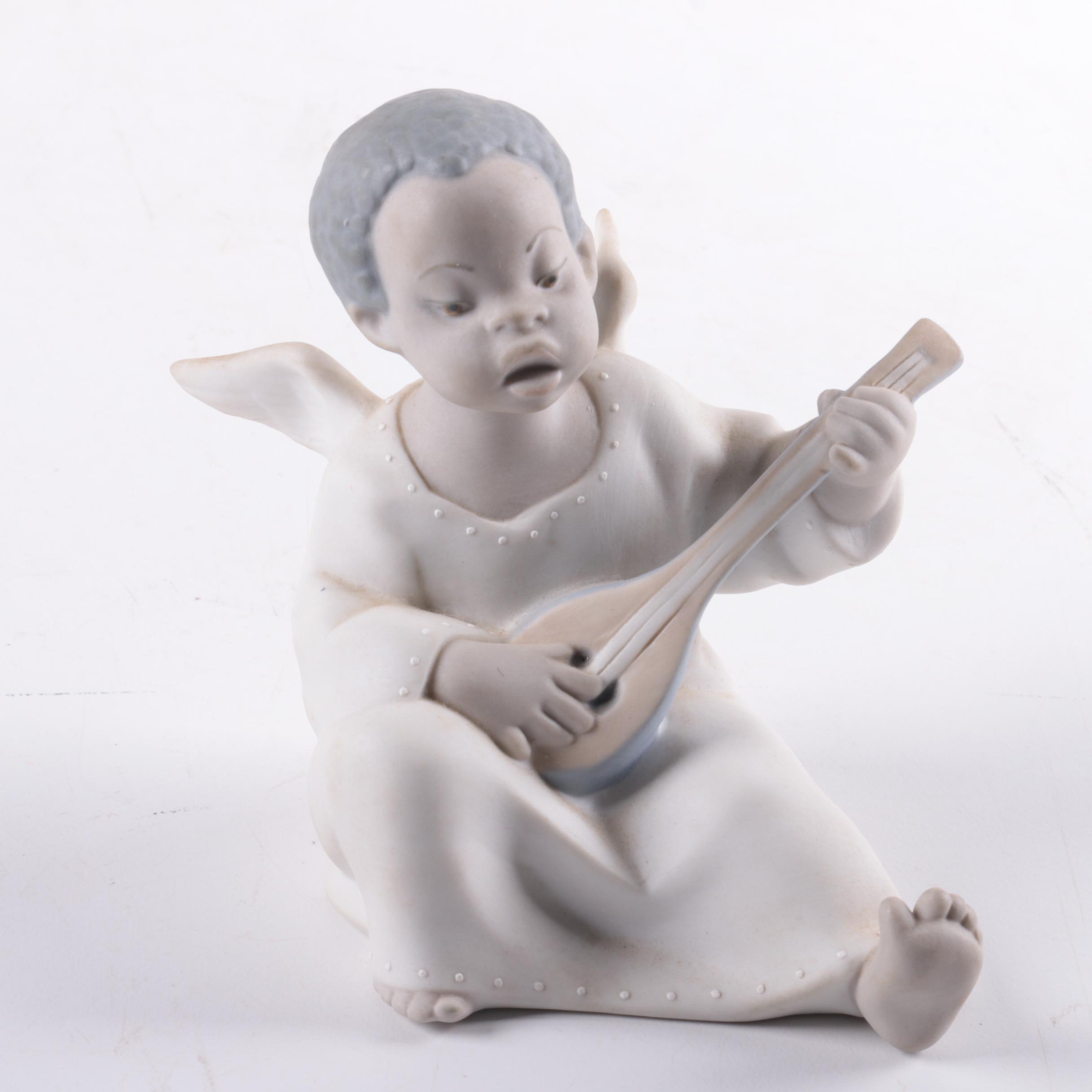 Lladro Porcelain Angel Figurine "Black Legacy"