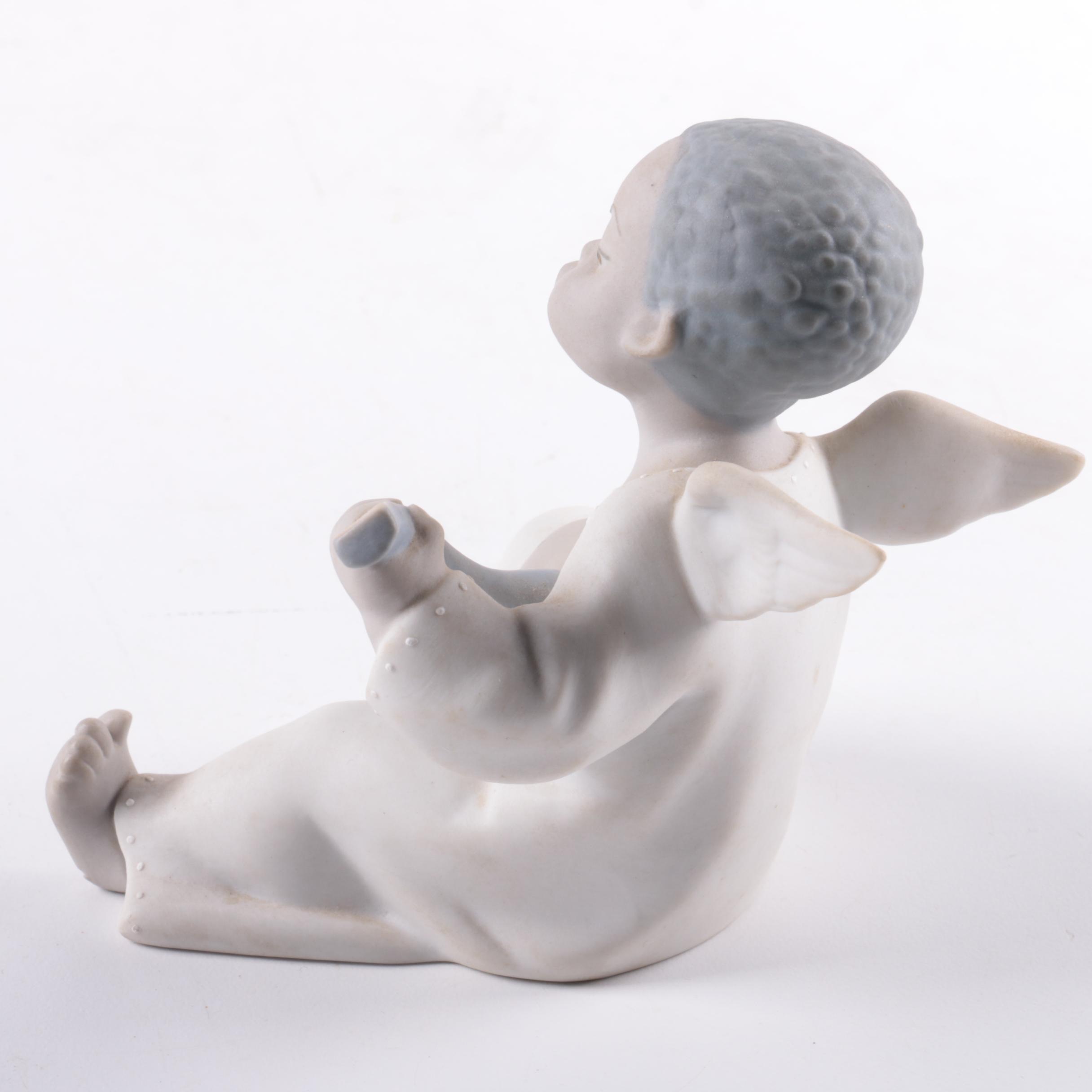 Lladro Porcelain Angel Figurine "Black Legacy"