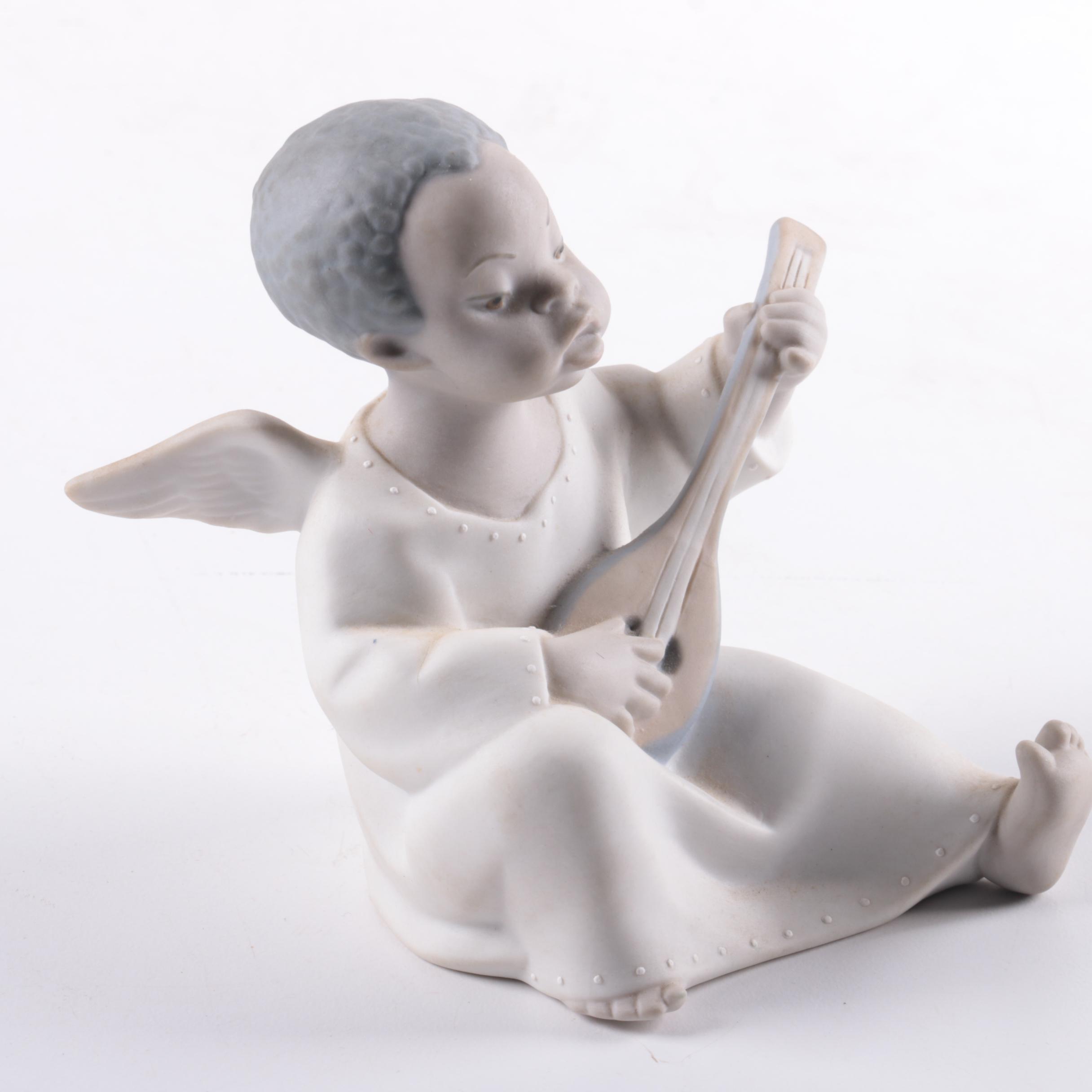 Lladro Porcelain Angel Figurine "Black Legacy"