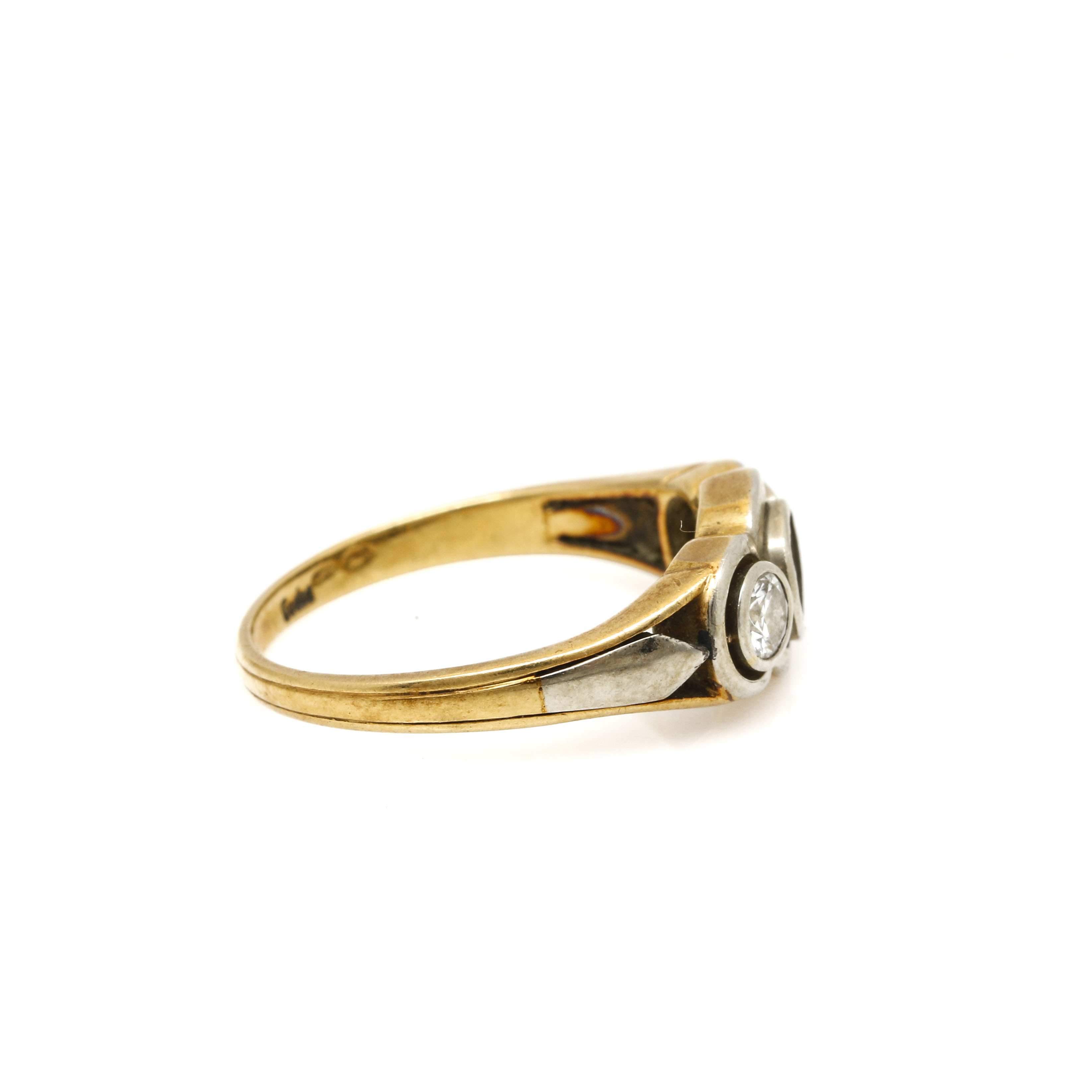 18K Yellow Gold Diamond Semi-Mount Ring