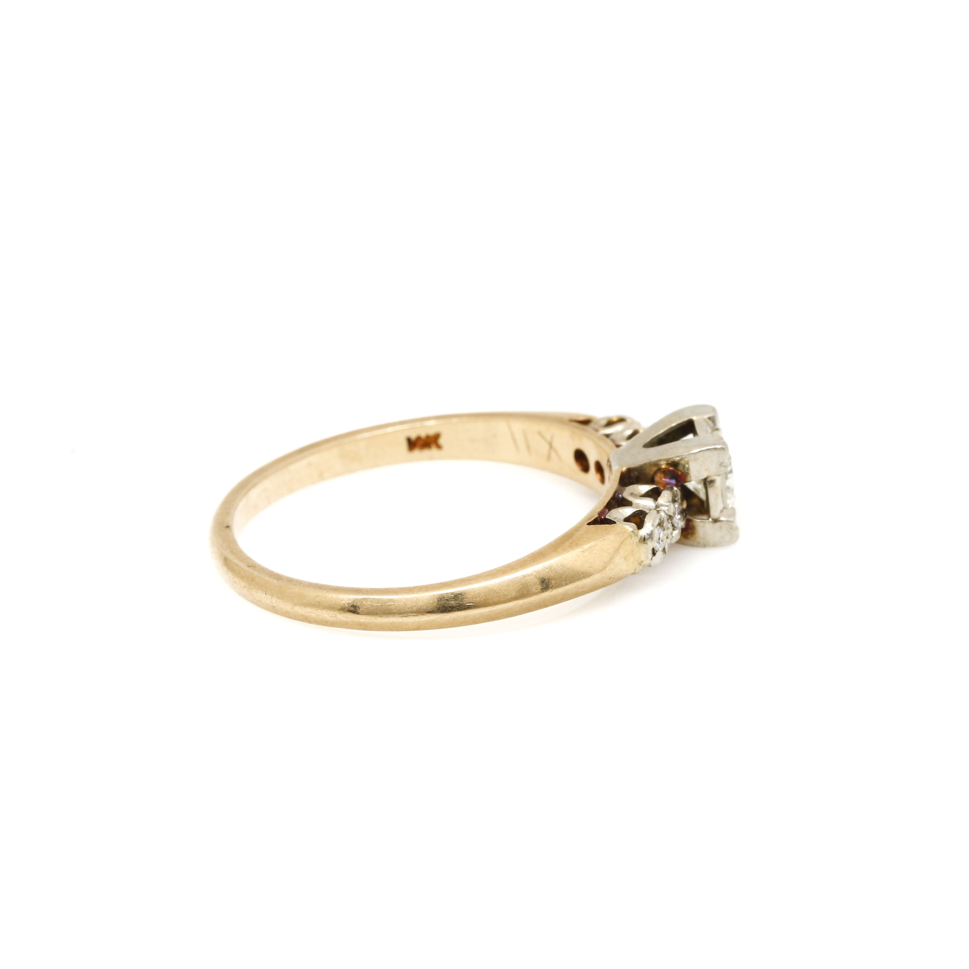 14K Yellow Gold Diamond Ring