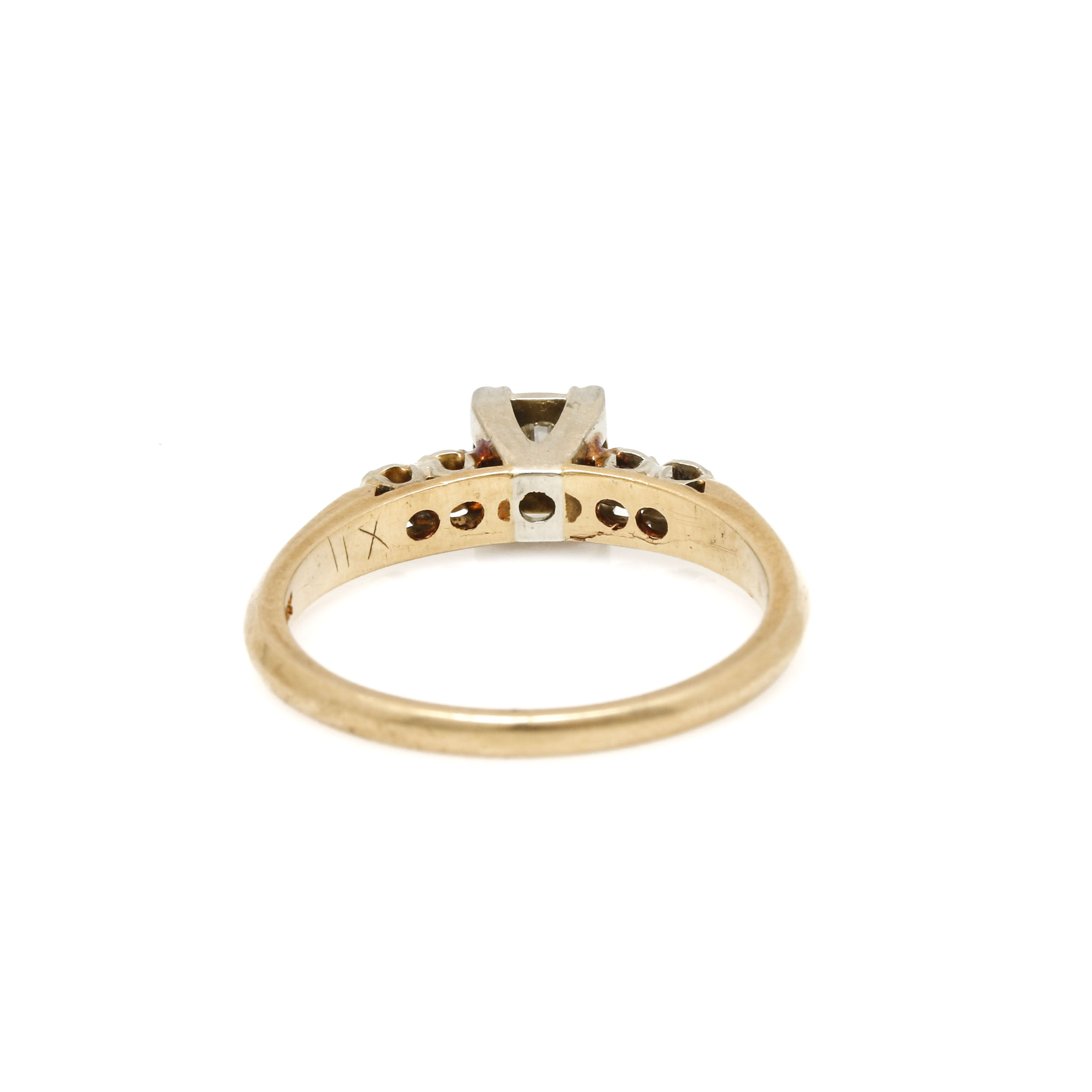 14K Yellow Gold Diamond Ring